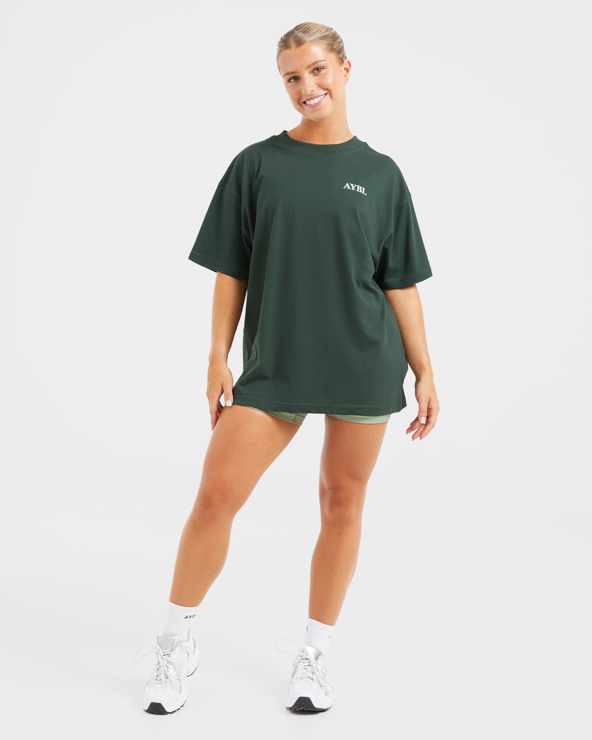 Do It For You Oversized T Shirt - Forest Grün