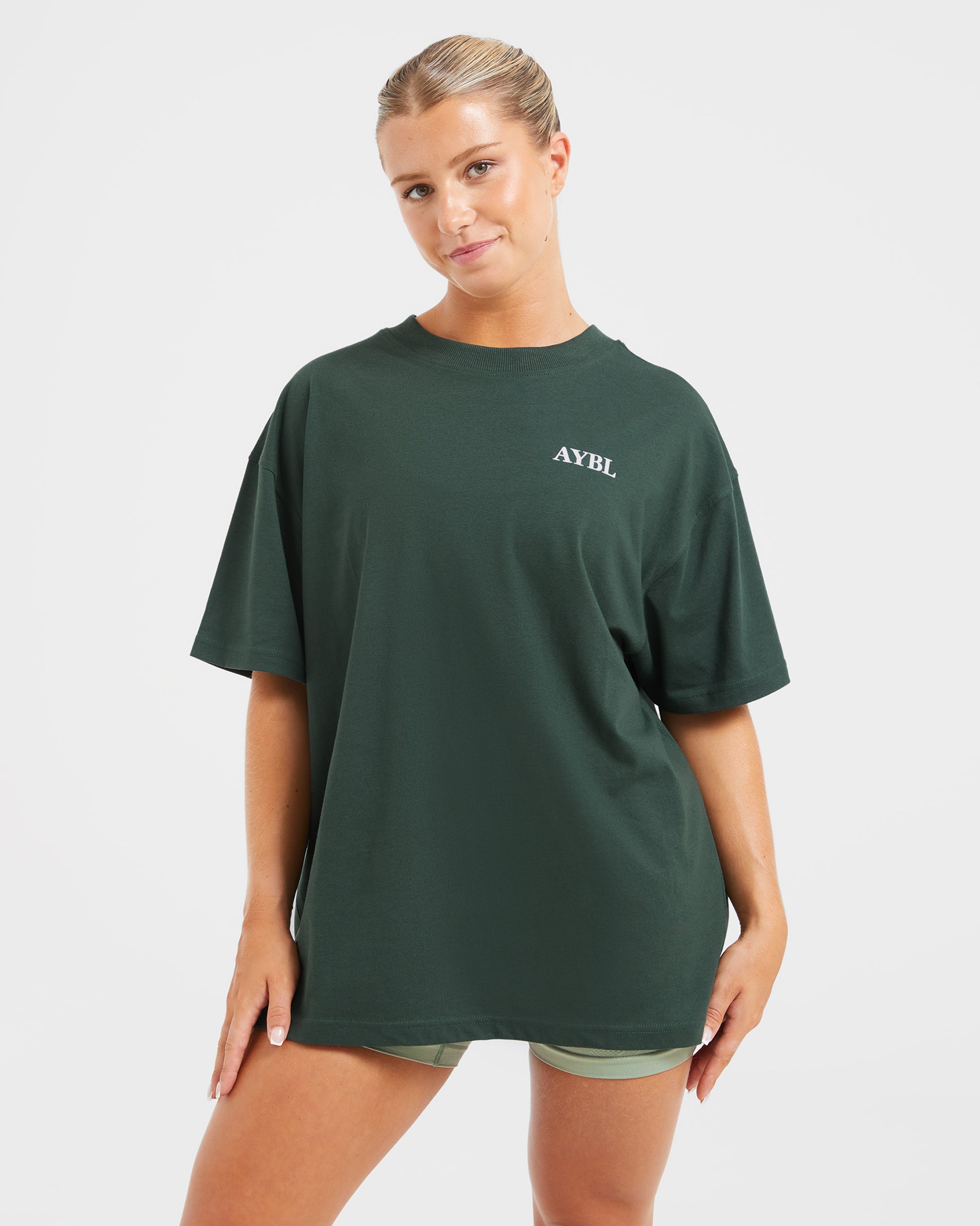 Do It For You Oversized T Shirt - Forest Grün