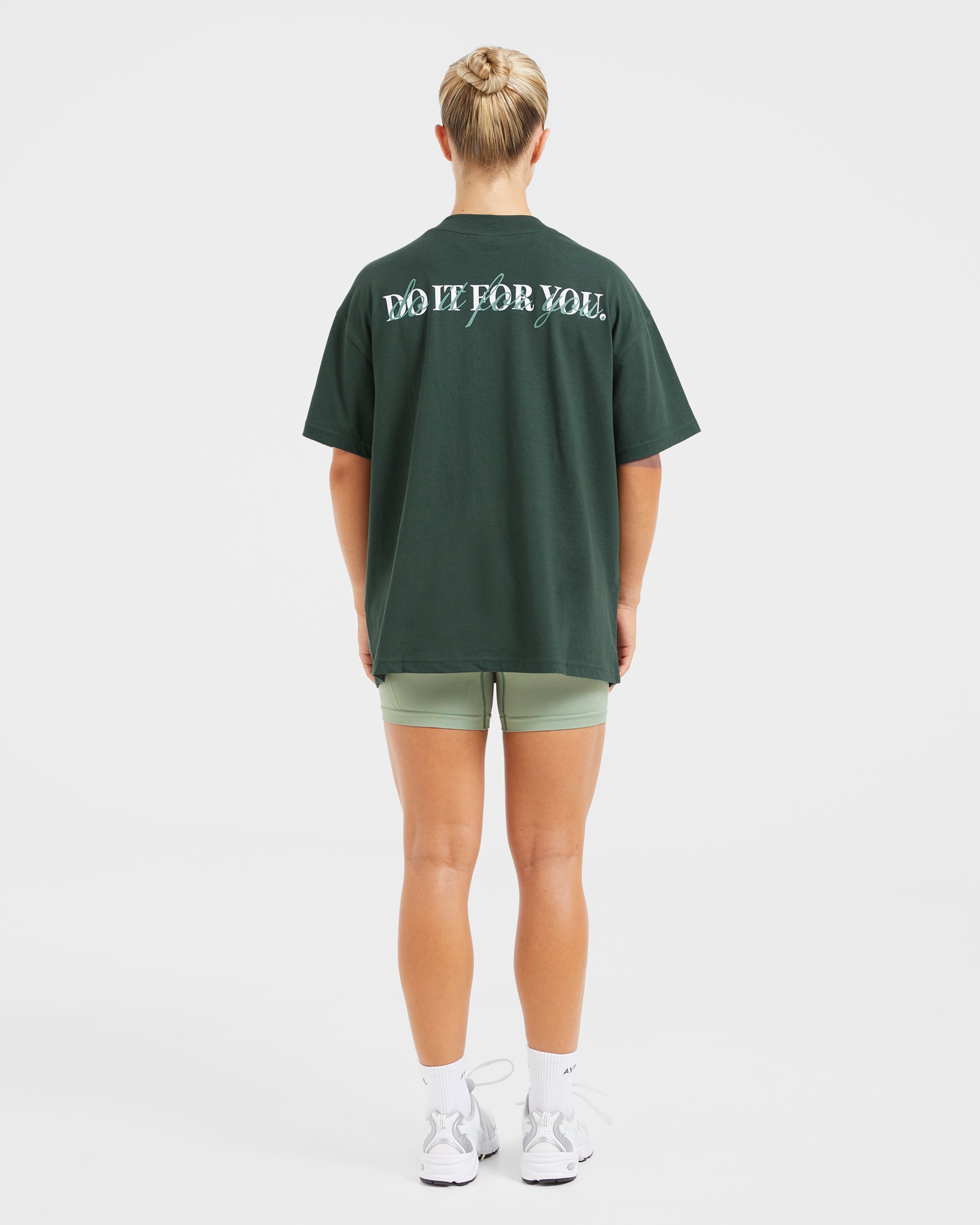 Do It For You Oversized T Shirt - Forest Grün