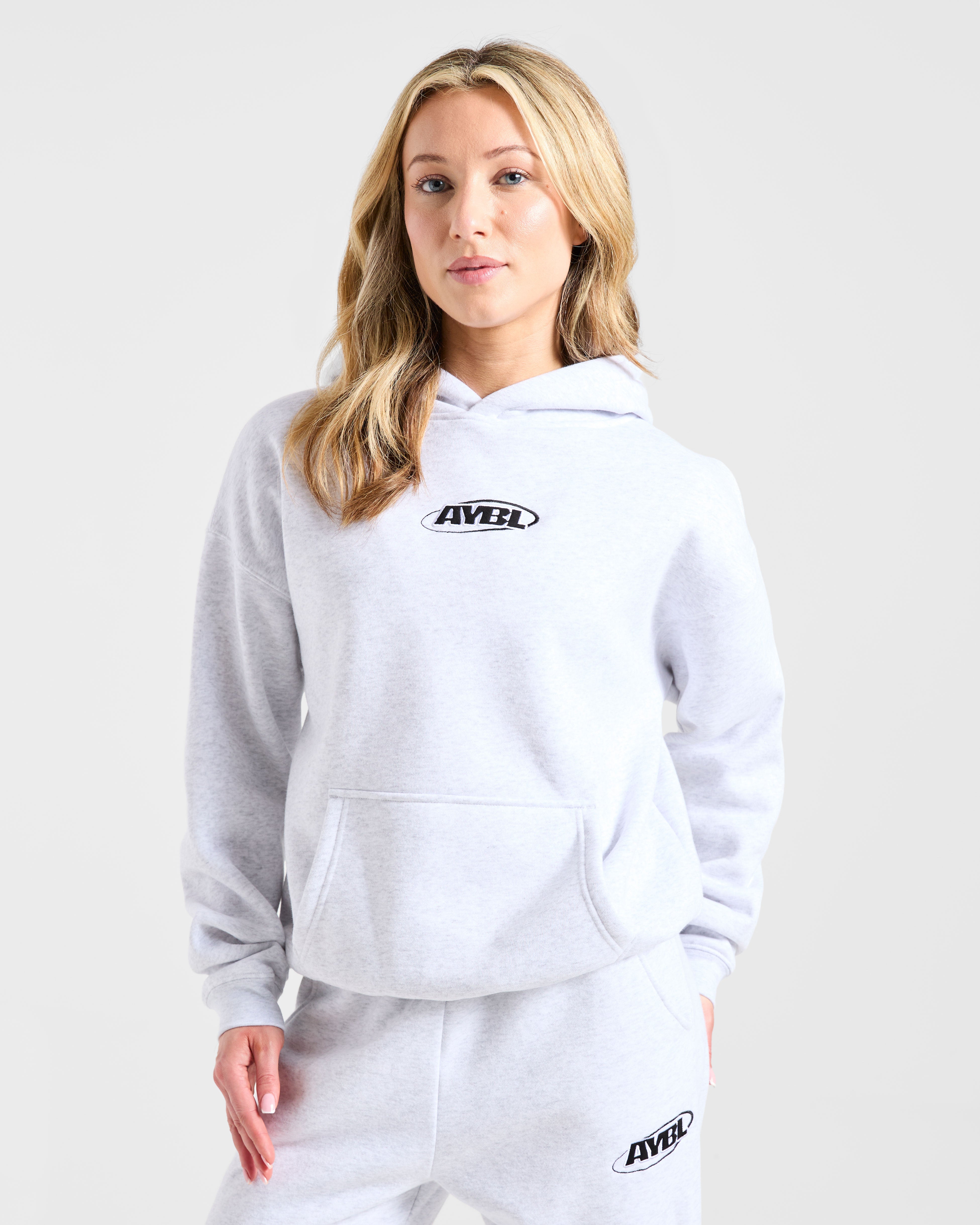 Sports Essentials Oversized Hoodie - Heather Grau/Schwarz