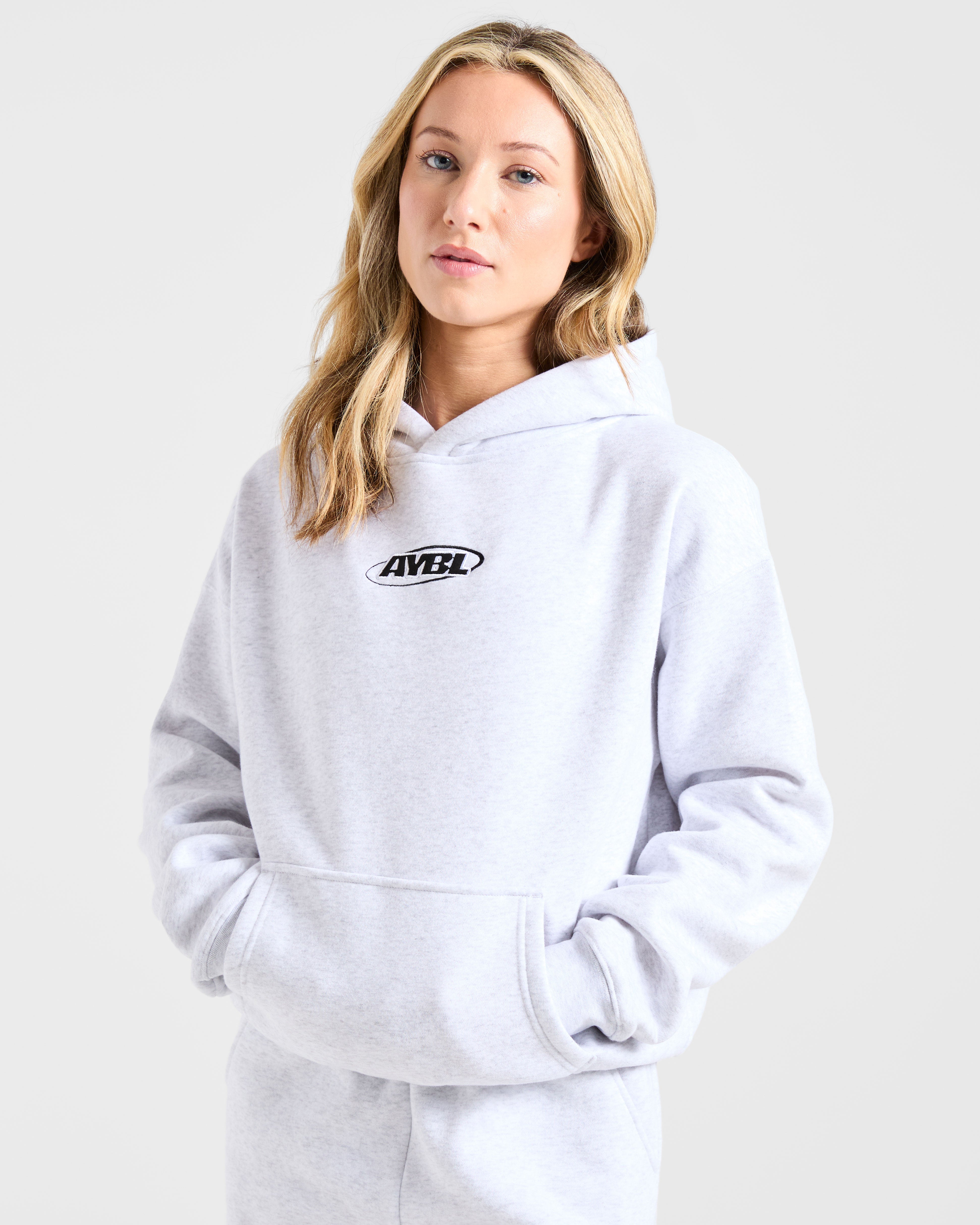 Sports Essentials Oversized Hoodie - Heather Grau/Schwarz