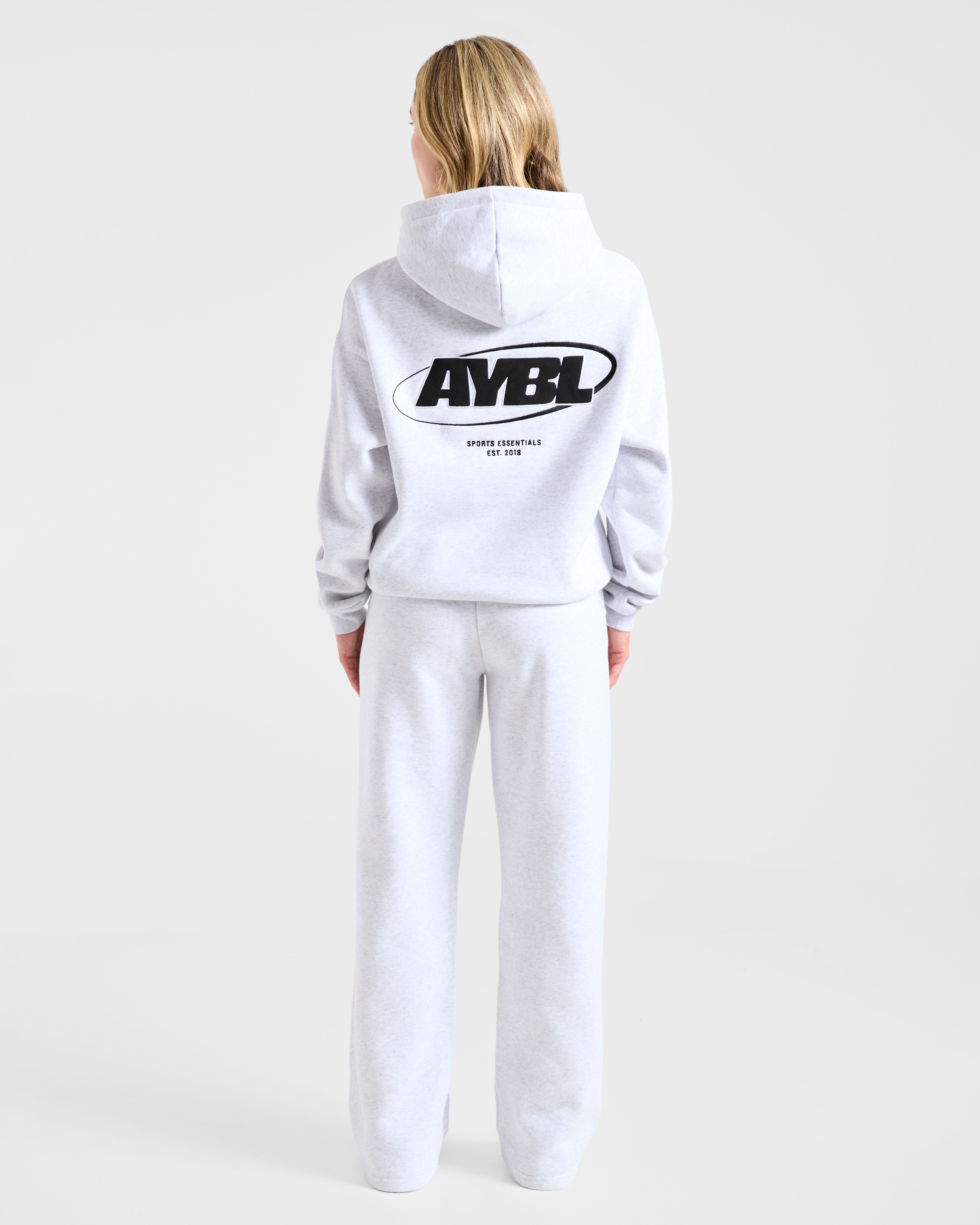 Sports Essentials Oversized Straight Leg Joggers - Heather Grau/Schwarz