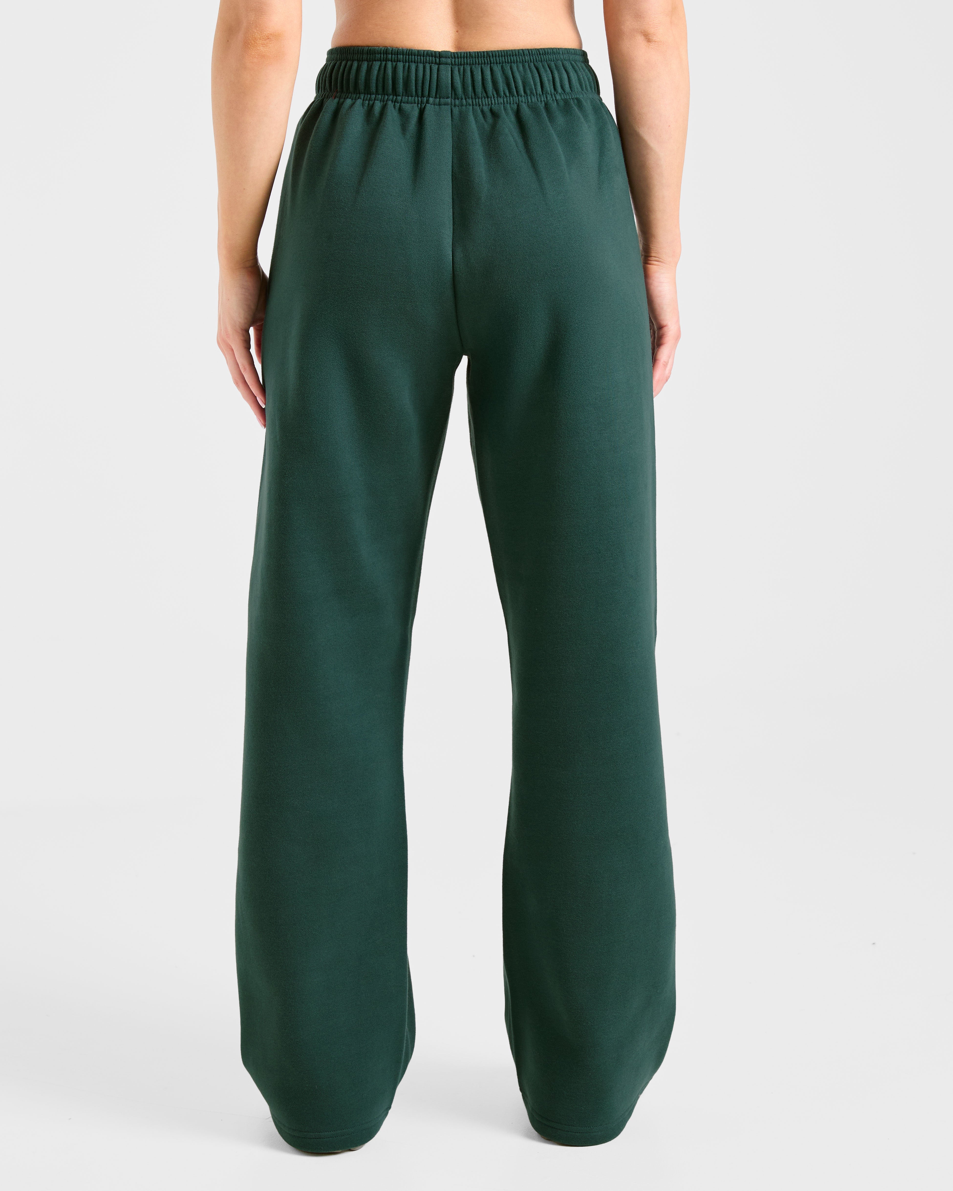 Varsity 2.0 Oversized Straight Leg Joggers - Deep Forest