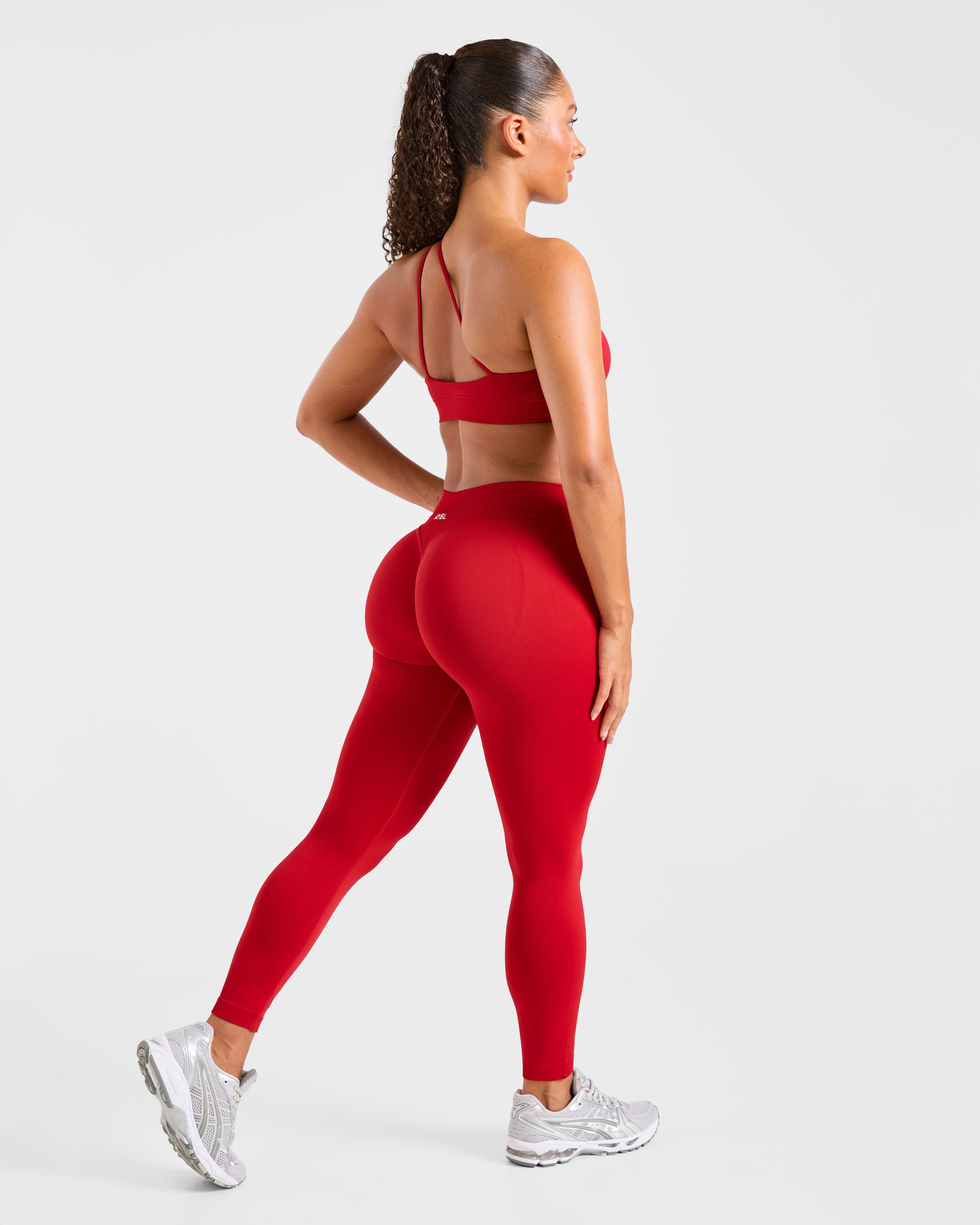 Enhance Seamless One Shoulder Sports Bra - Rot