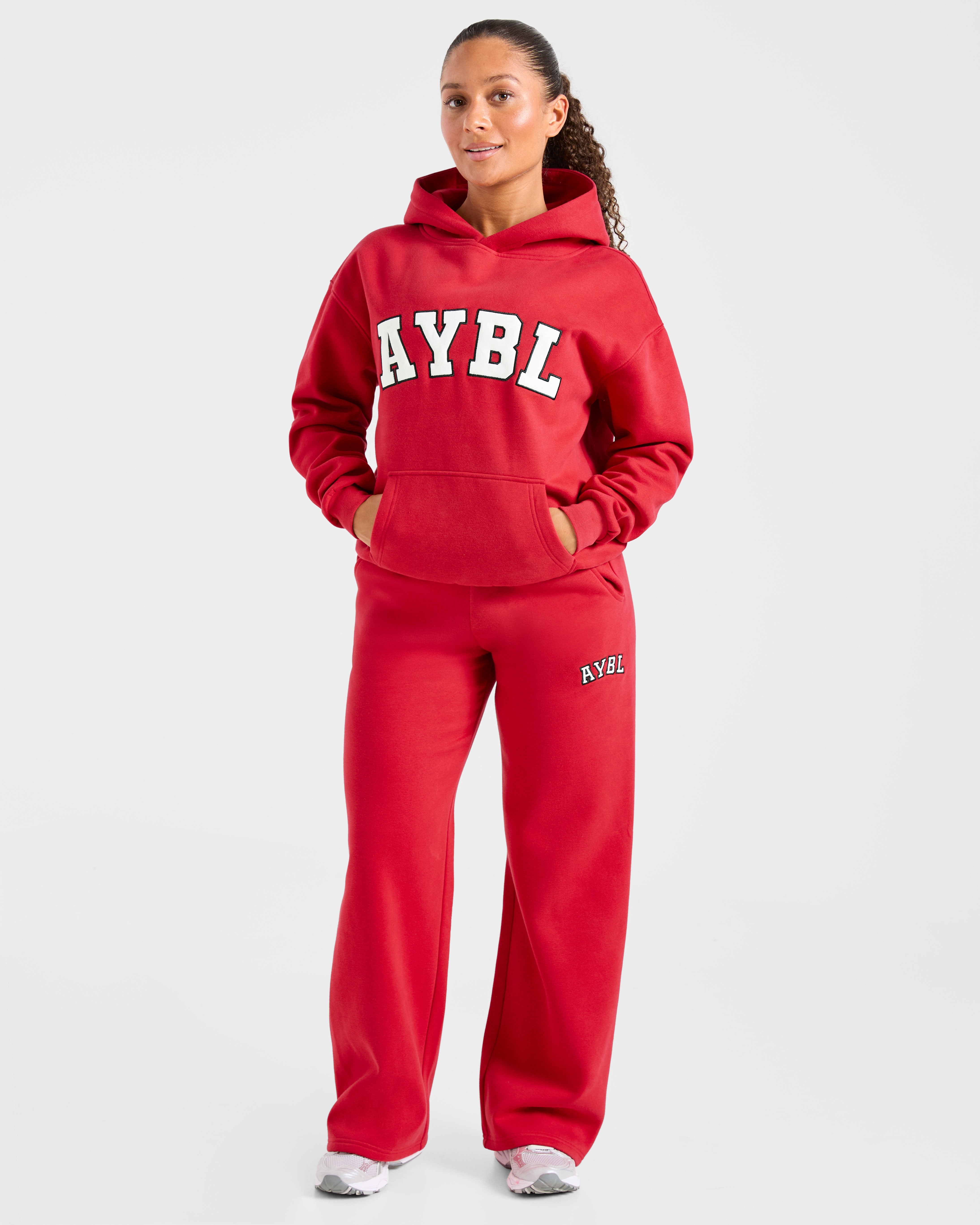 Varsity 2.0 Oversized Straight Leg Joggers - Rot