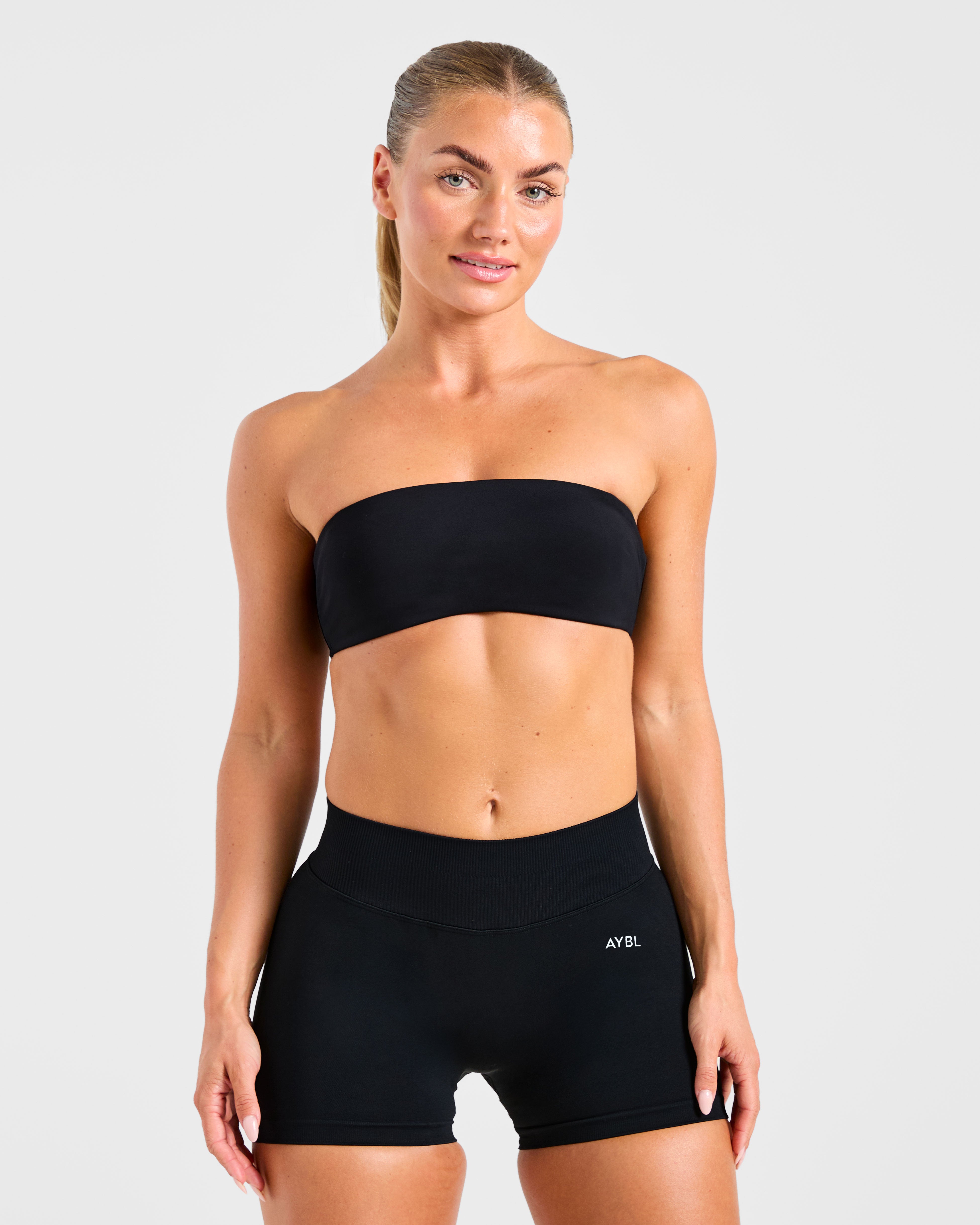 Essential Bandeau Sports Bra - Schwarz