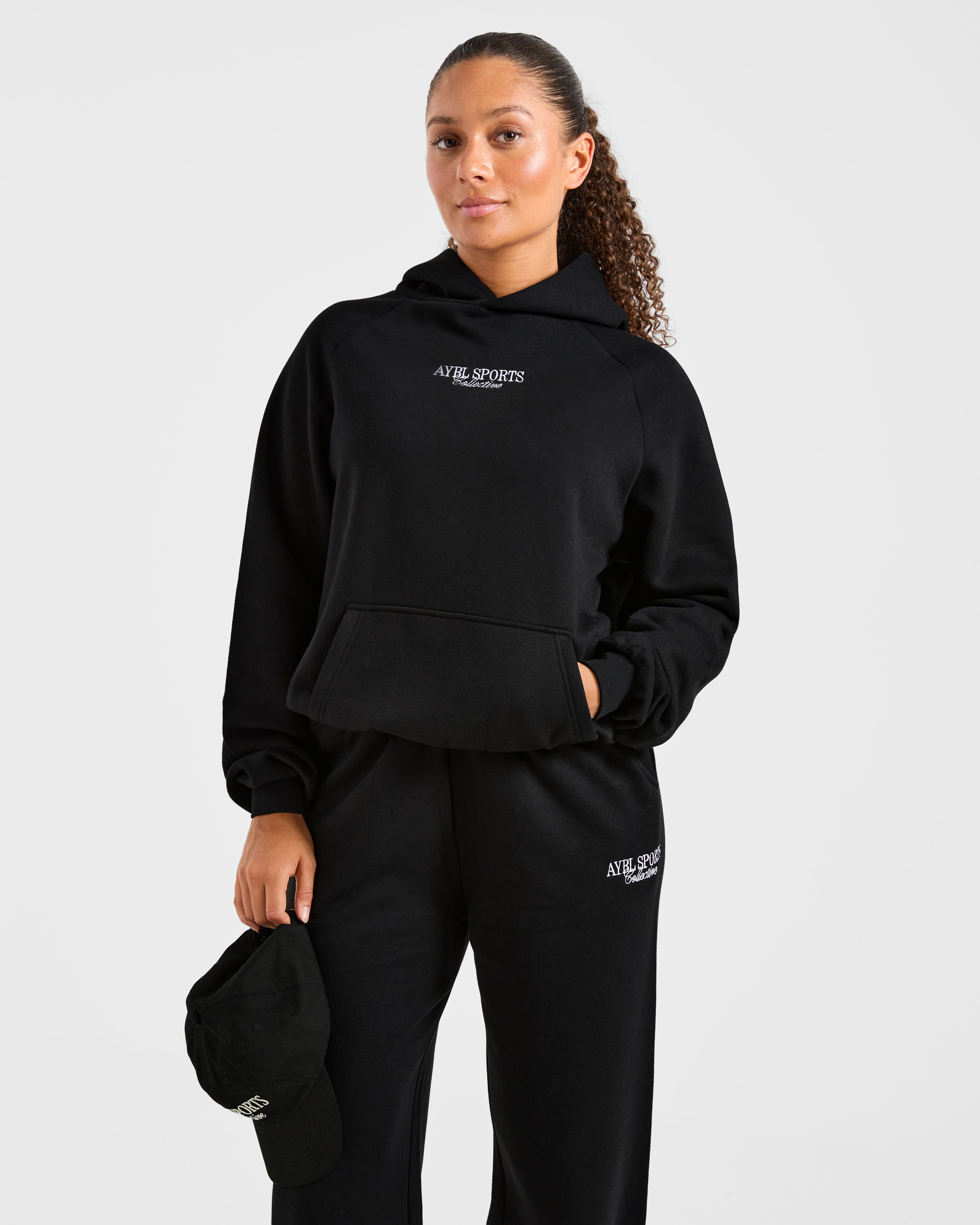 Sports Collective Oversized Hoodie - Schwarz