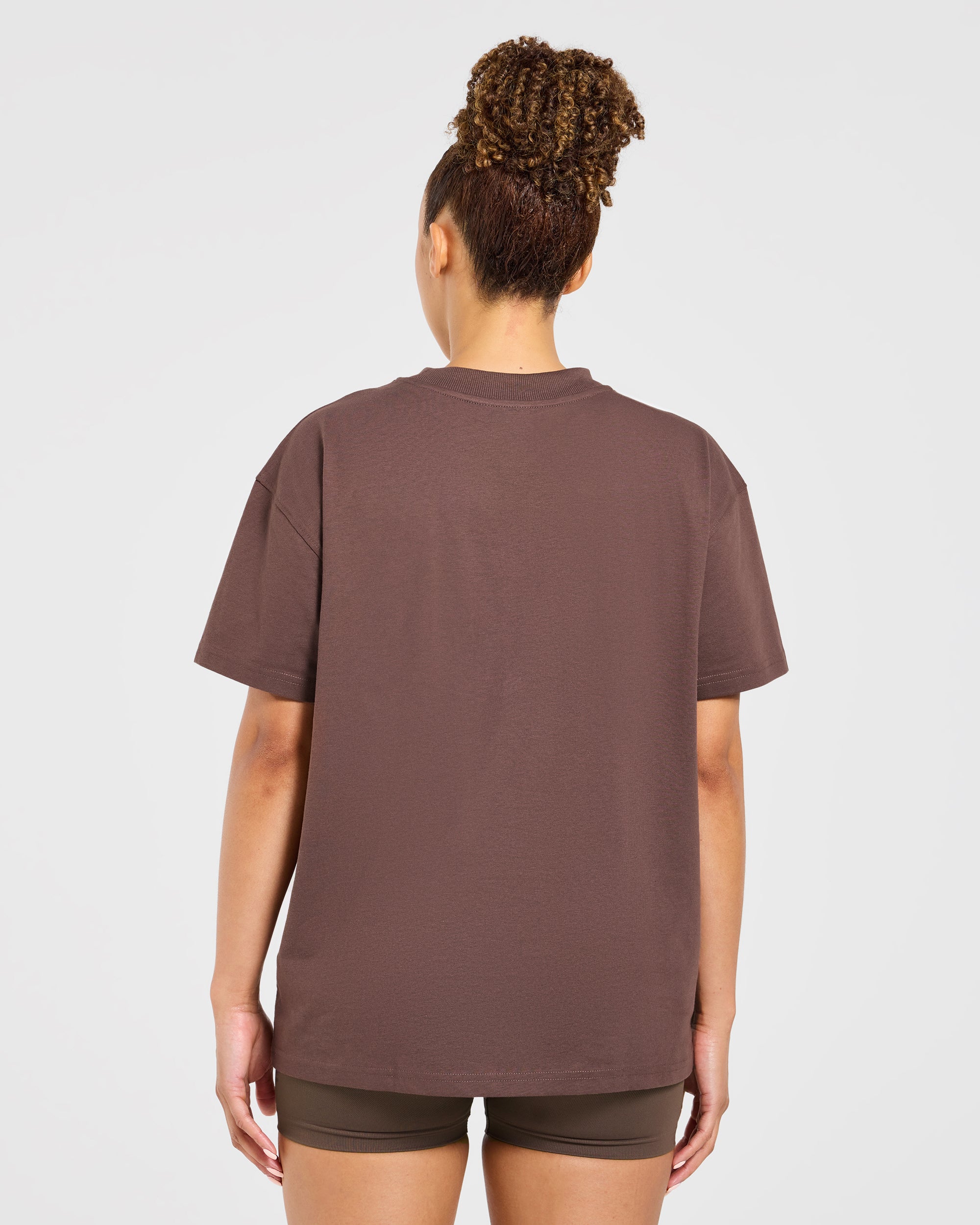 Varsity 2.0 Oversized T Shirt - Braun