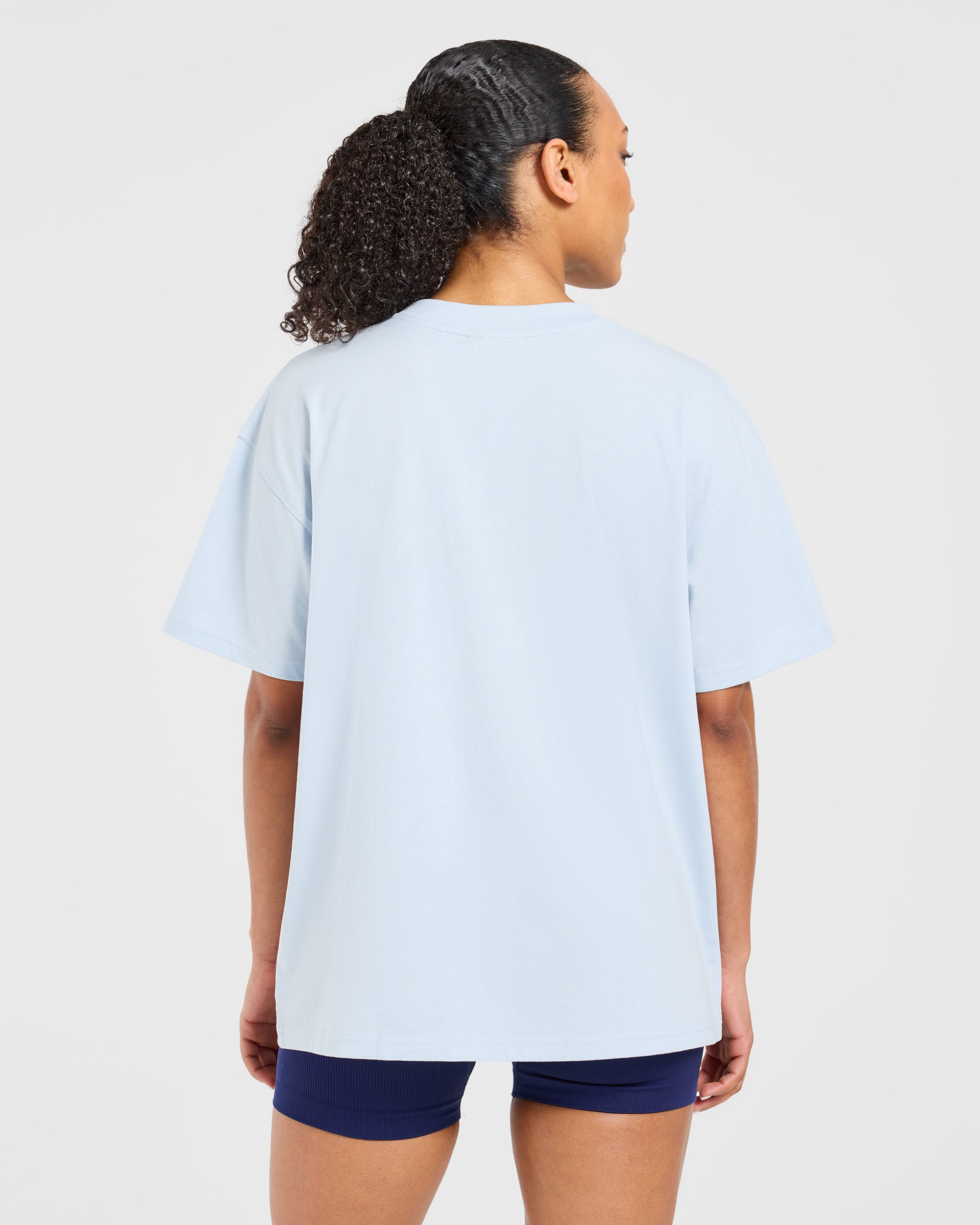 Varsity 2.0 Oversized T Shirt - Blau
