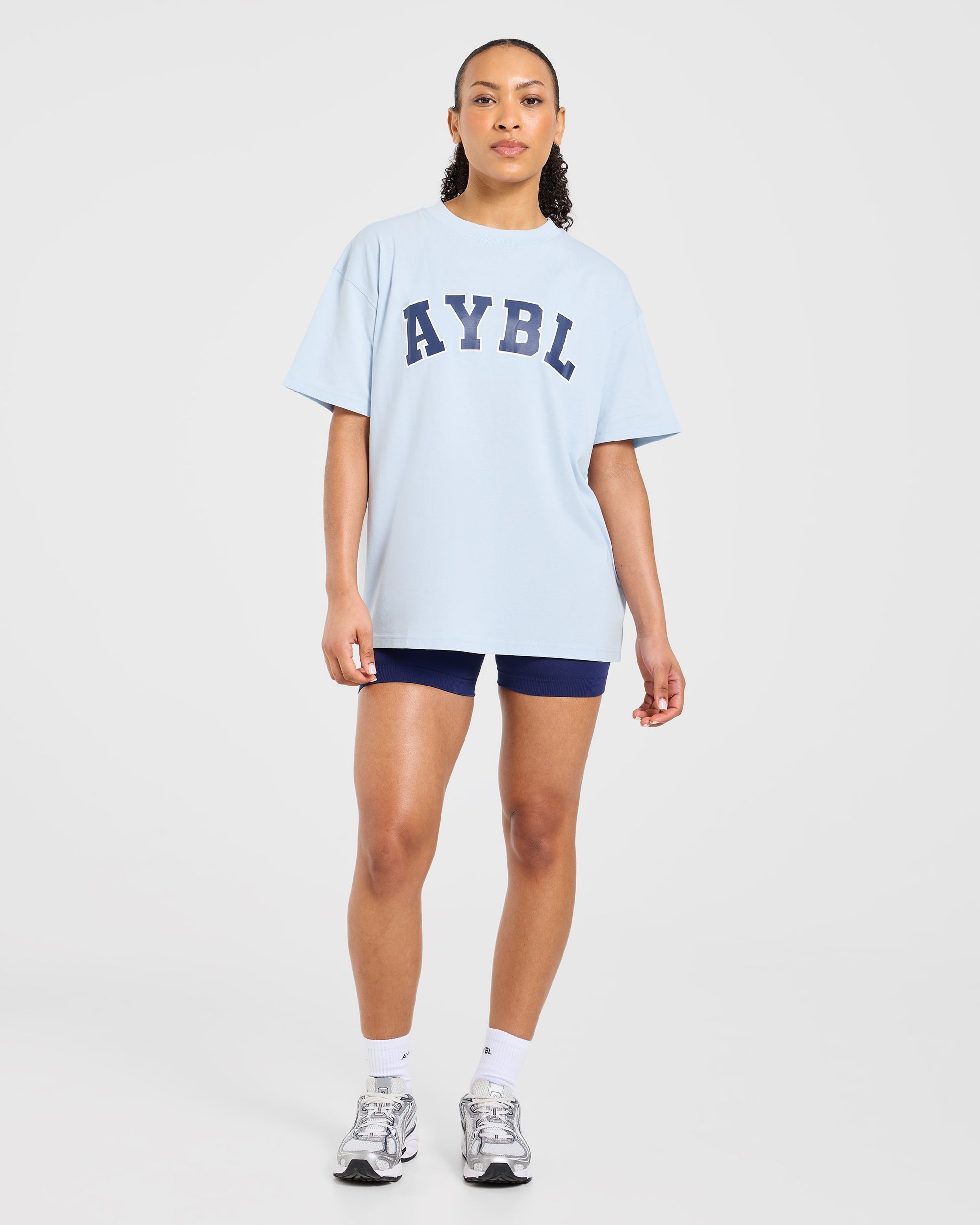 Varsity 2.0 Oversized T Shirt - Blau