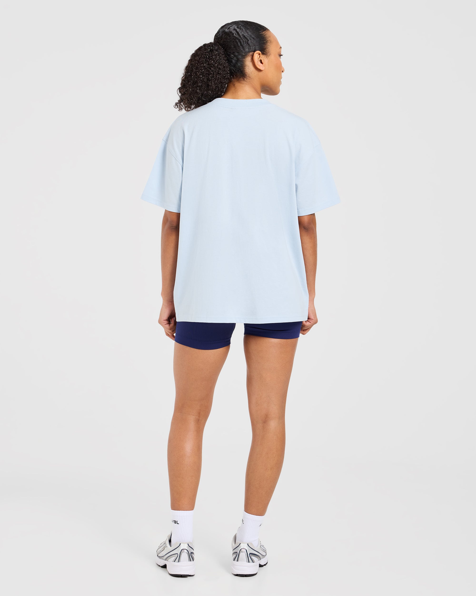 Varsity 2.0 Oversized T Shirt - Blau