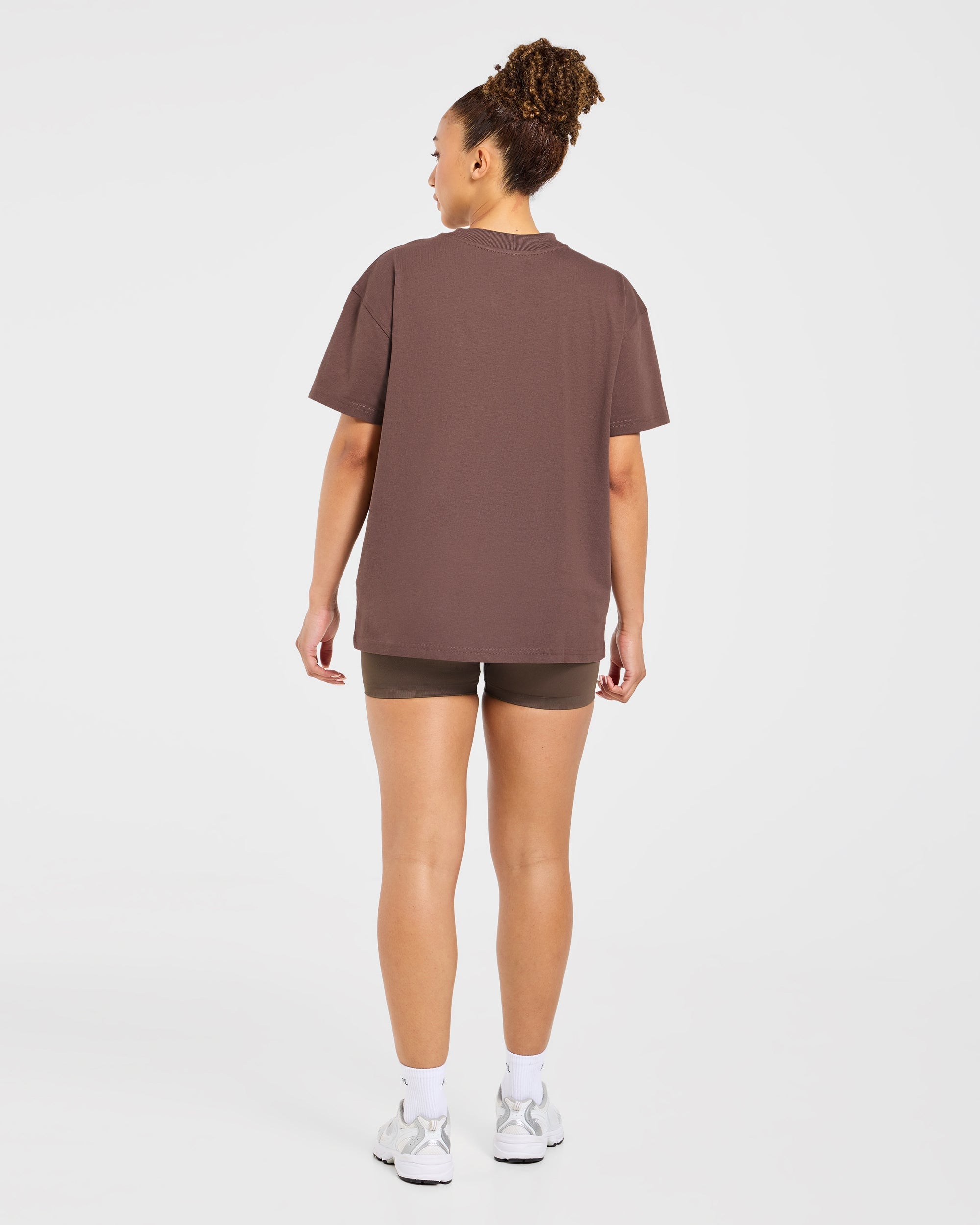 Varsity 2.0 Oversized T Shirt - Braun