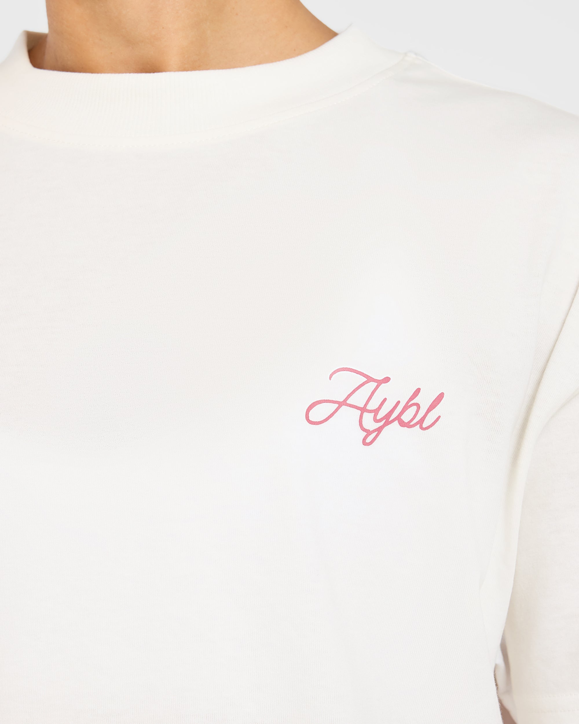 AYBL Lift Lodge Oversized T Shirt - Off Weiß