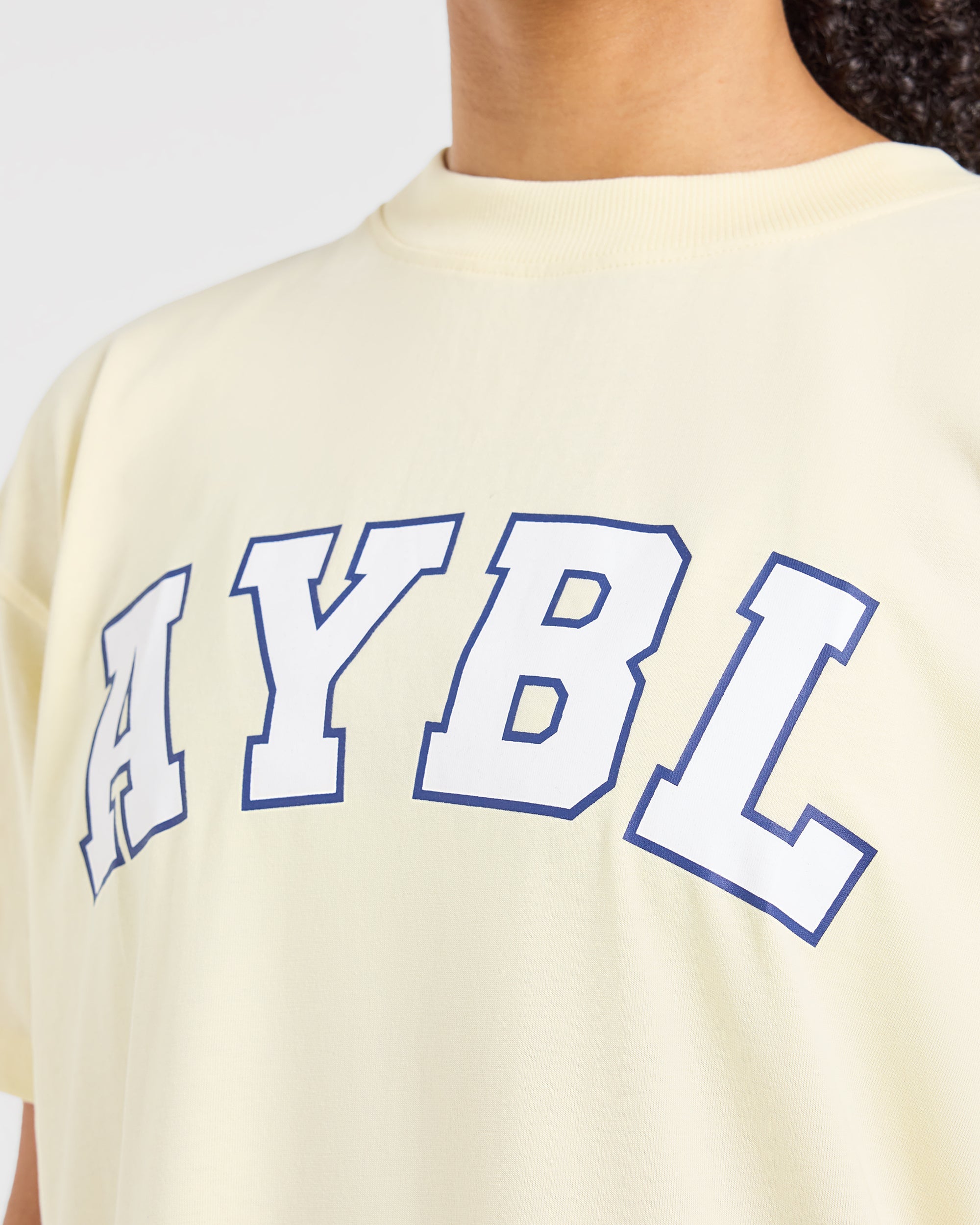 Varsity 2.0 Oversized T Shirt - Butter Gelb