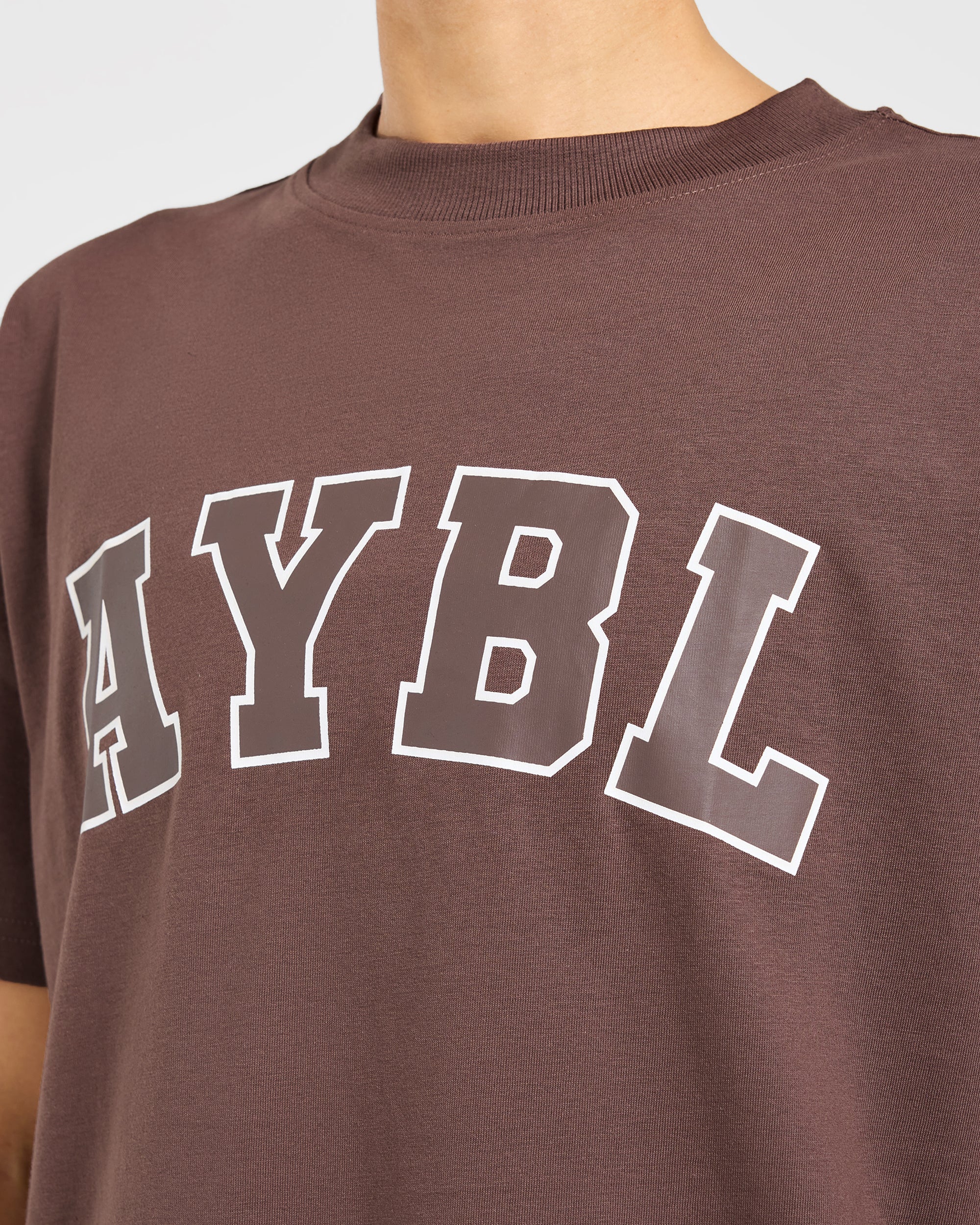 Varsity 2.0 Oversized T Shirt - Braun