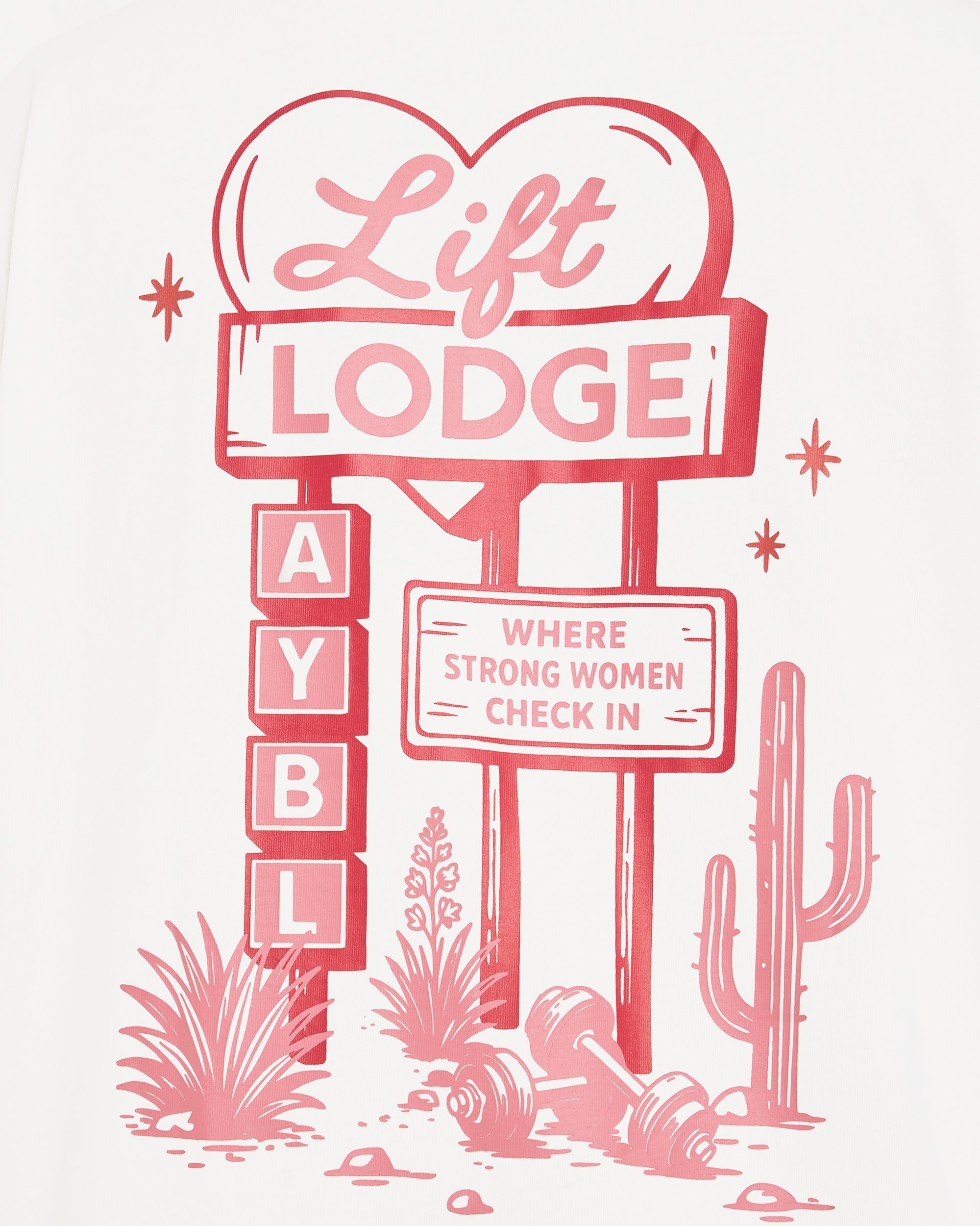 AYBL Lift Lodge Oversized T Shirt - Off Weiß
