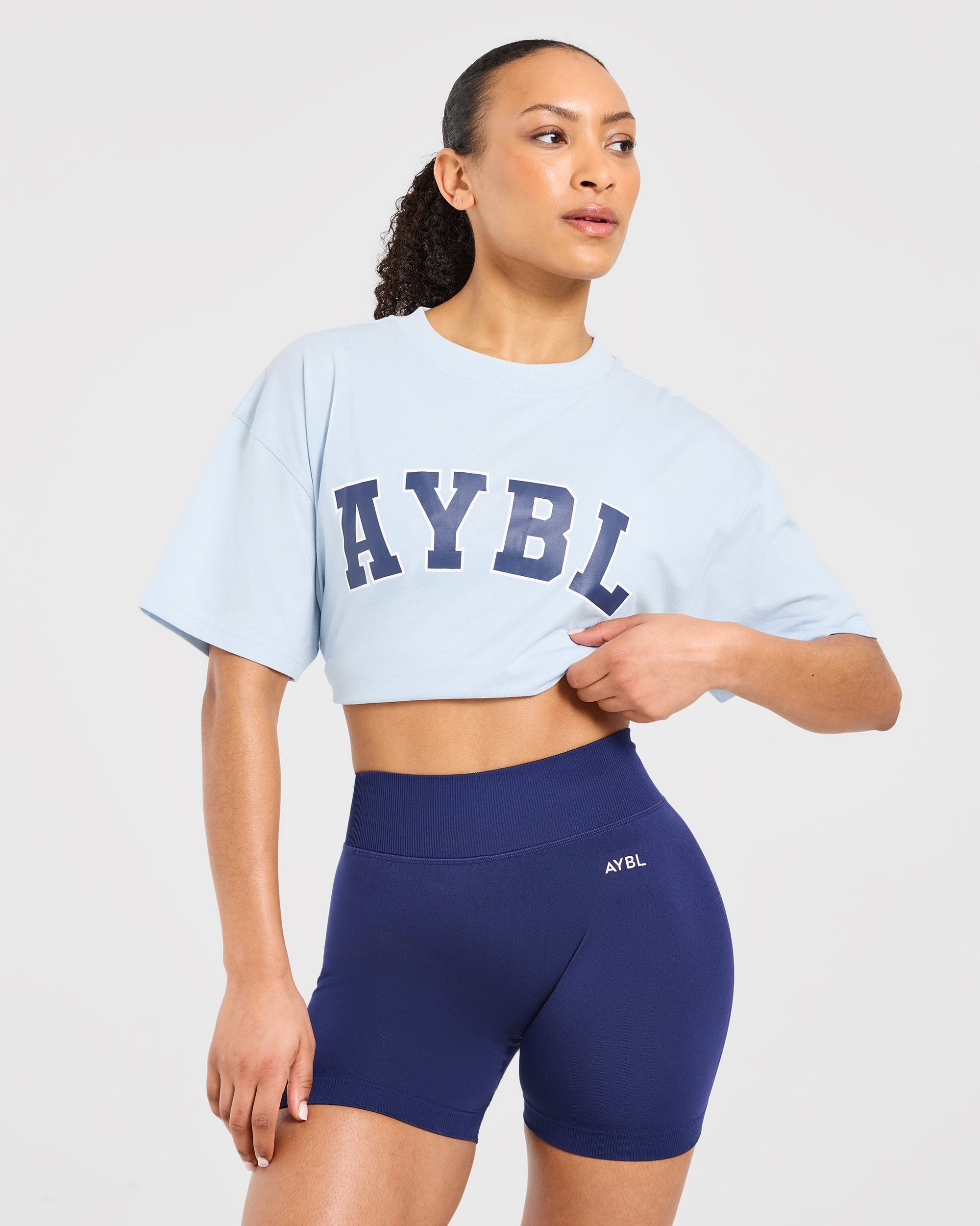 Varsity 2.0 Oversized T Shirt - Blau