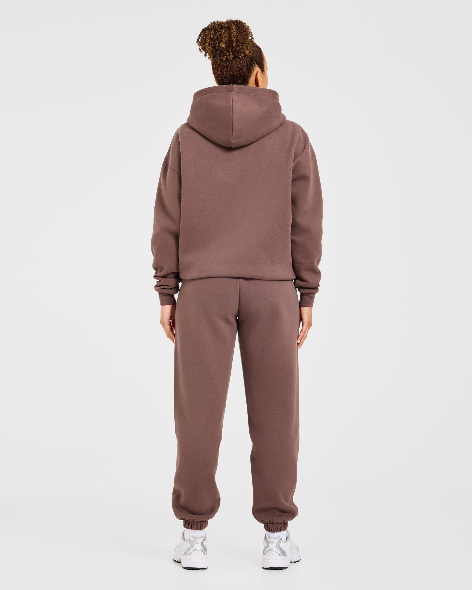 Varsity Applique Oversized Joggers - Braun