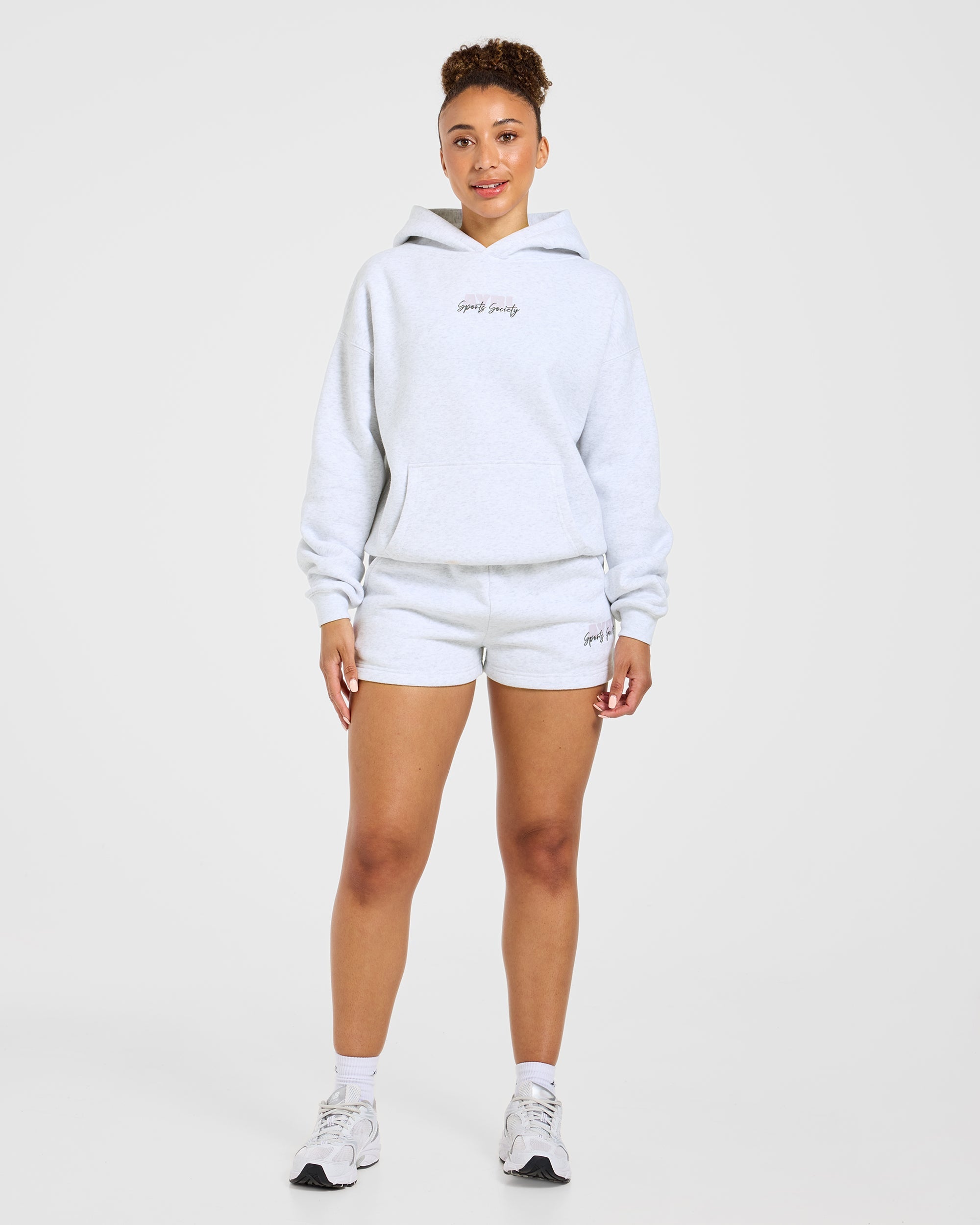Sports Society Oversized Shorts - Heather Grau