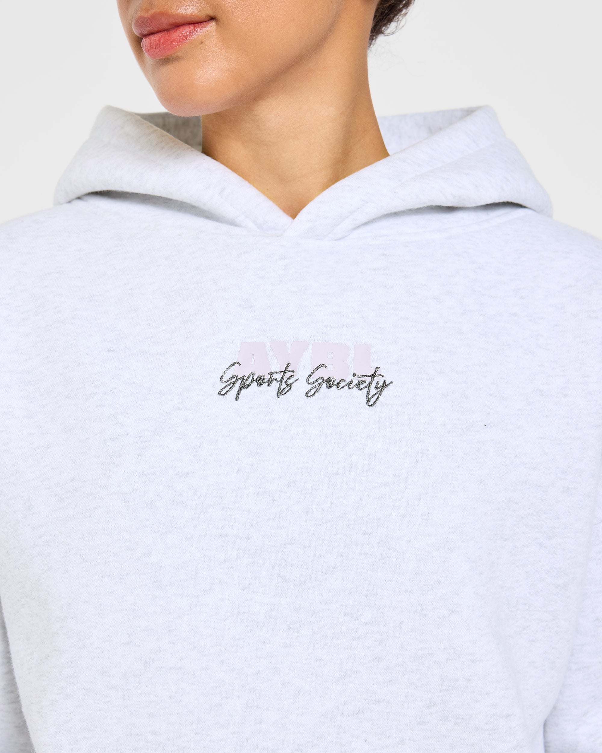 Sports Society Oversized Hoodie - Heather Grau