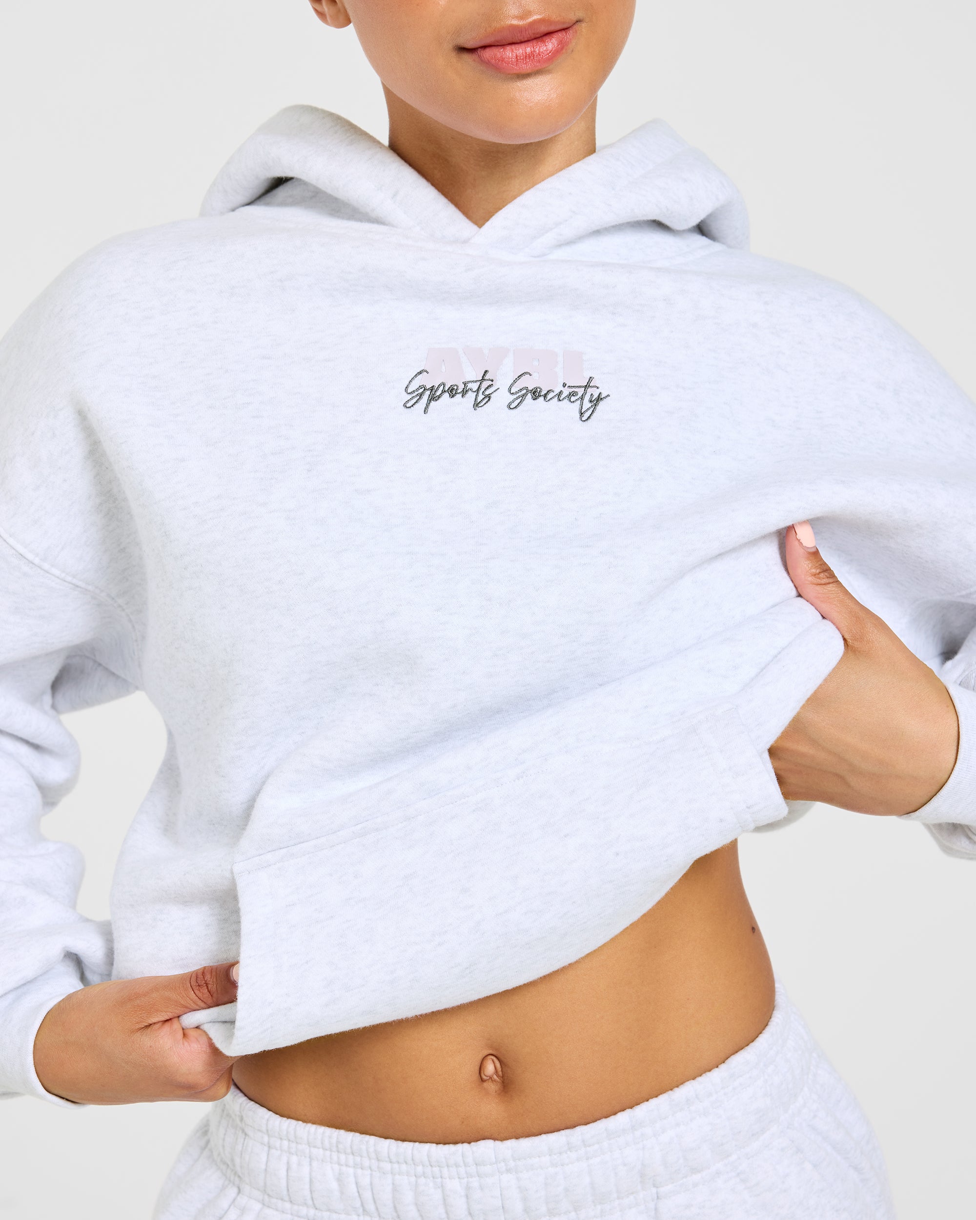 Sports Society Oversized Hoodie - Heather Grau