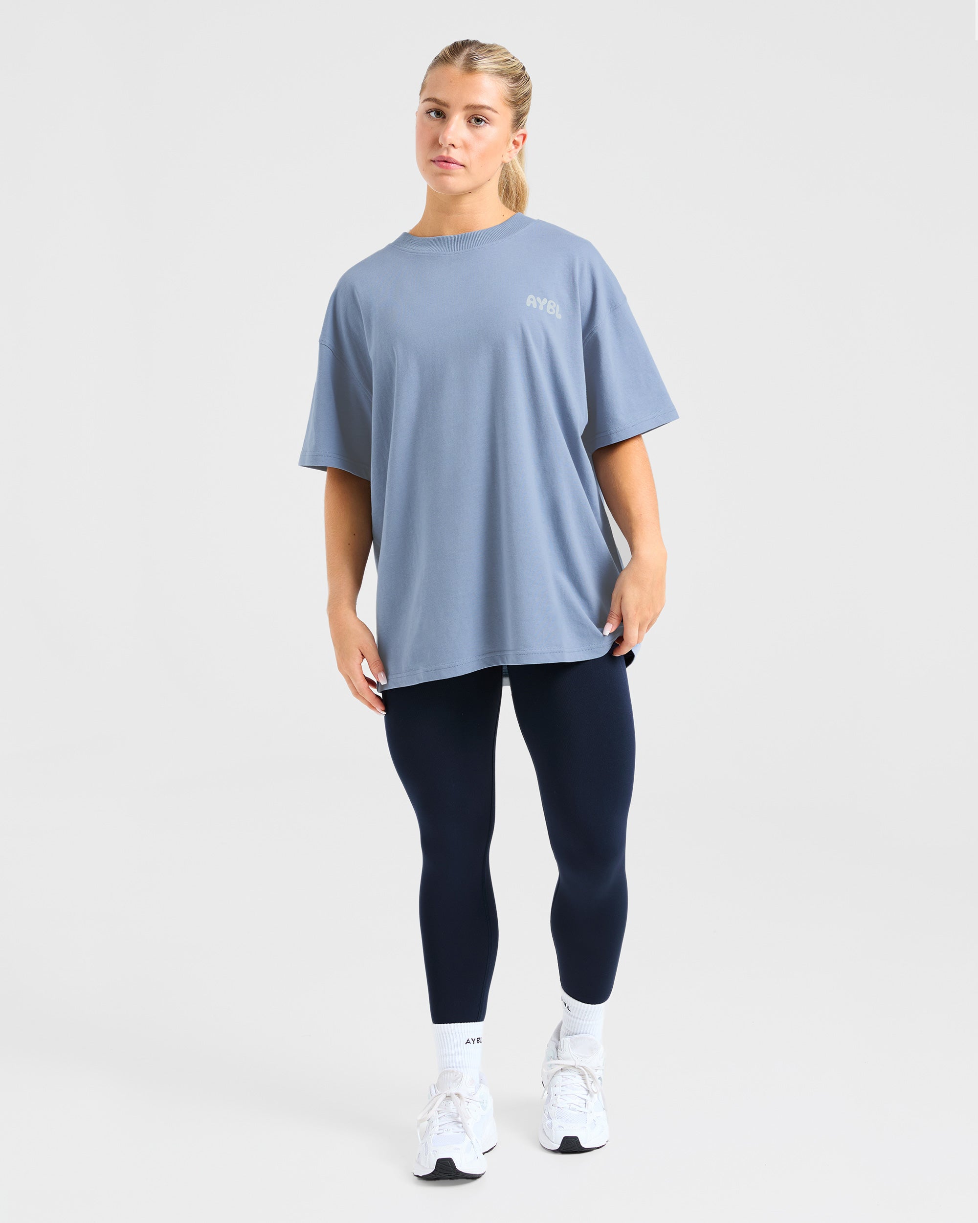 Mind Over Matter V2 Oversized T Shirt - Blau