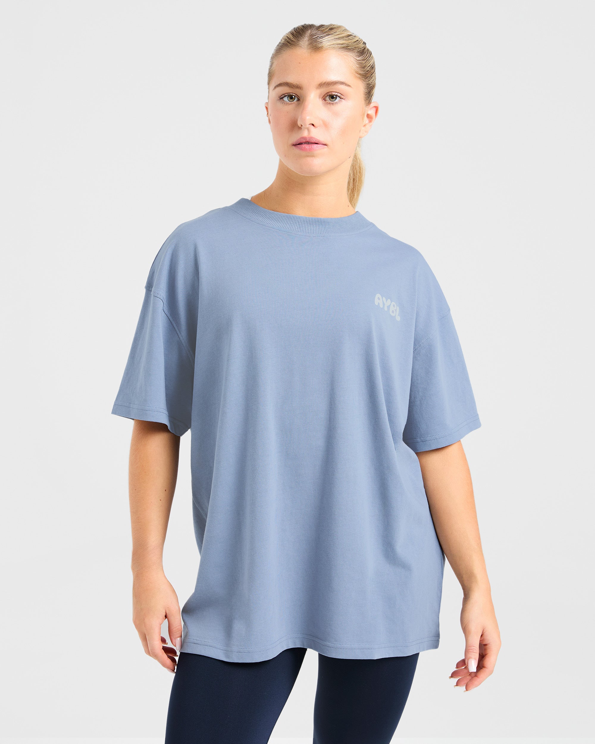 Mind Over Matter V2 Oversized T Shirt - Blau