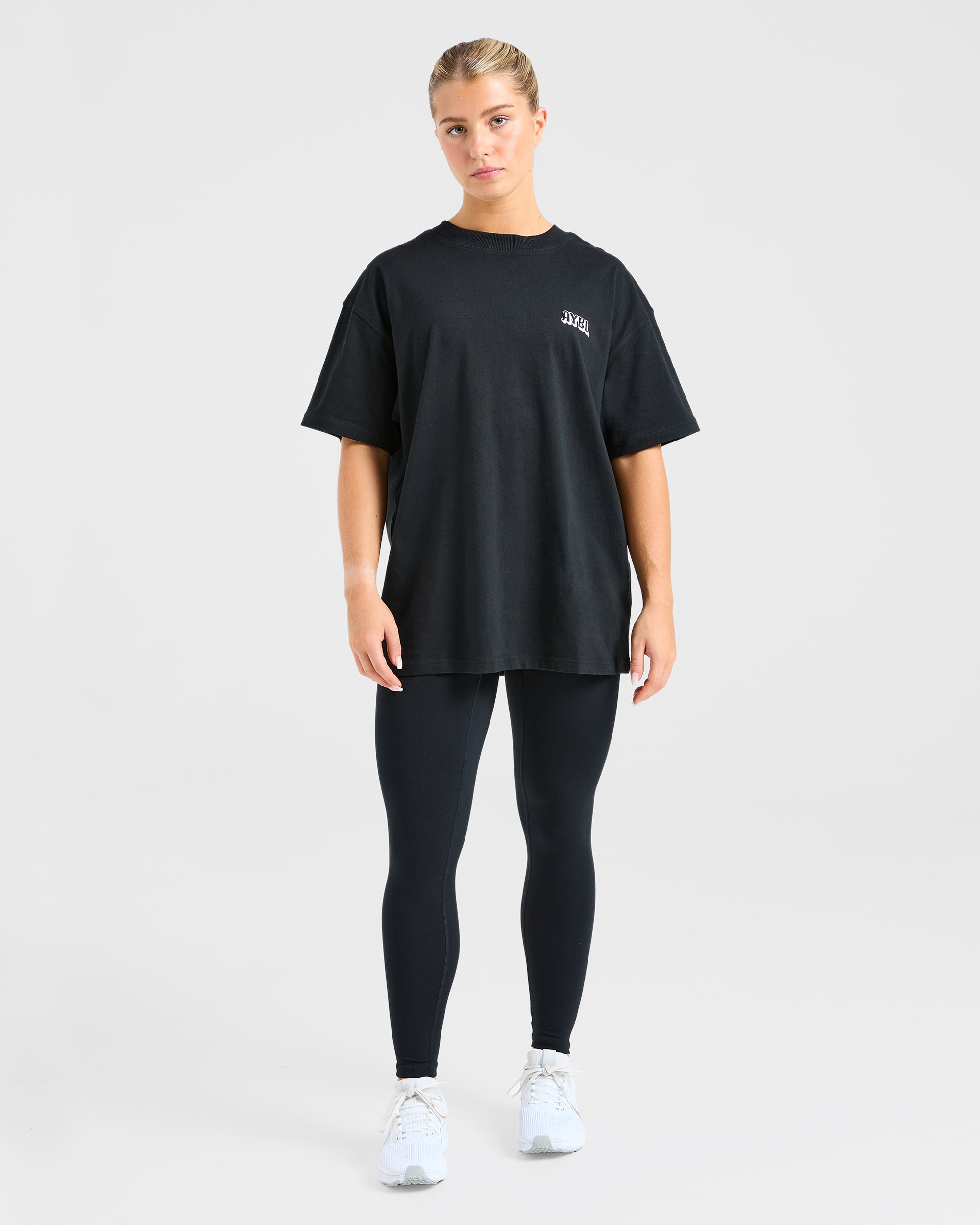 Gym Girl Era Oversized T Shirt - Schwarz