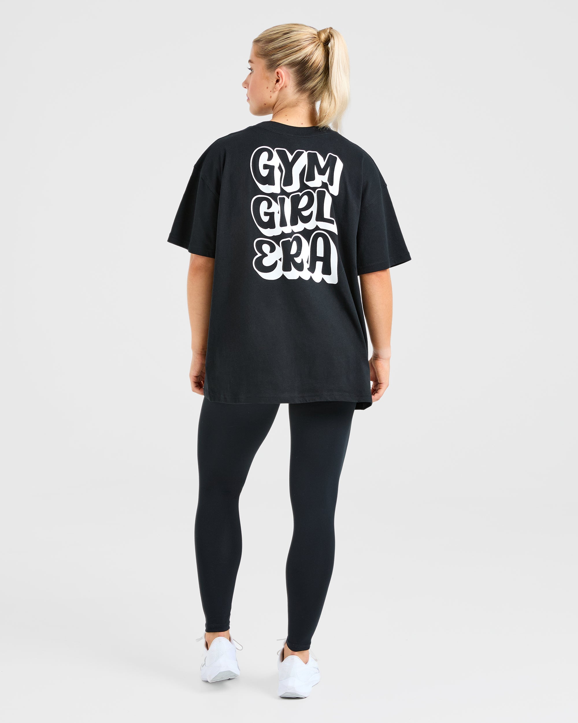 Gym Girl Era Oversized T Shirt - Schwarz