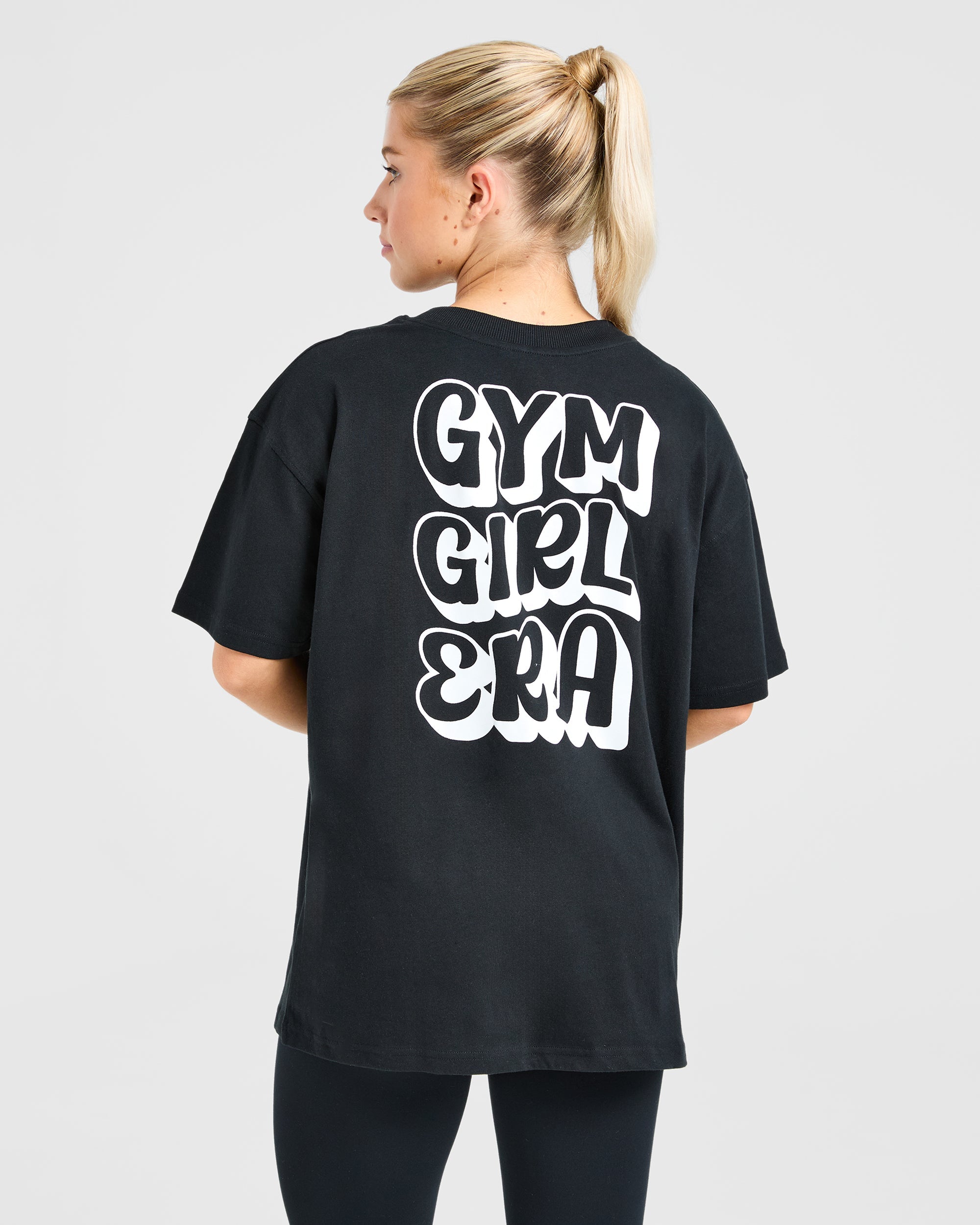 Gym Girl Era Oversized T Shirt - Schwarz