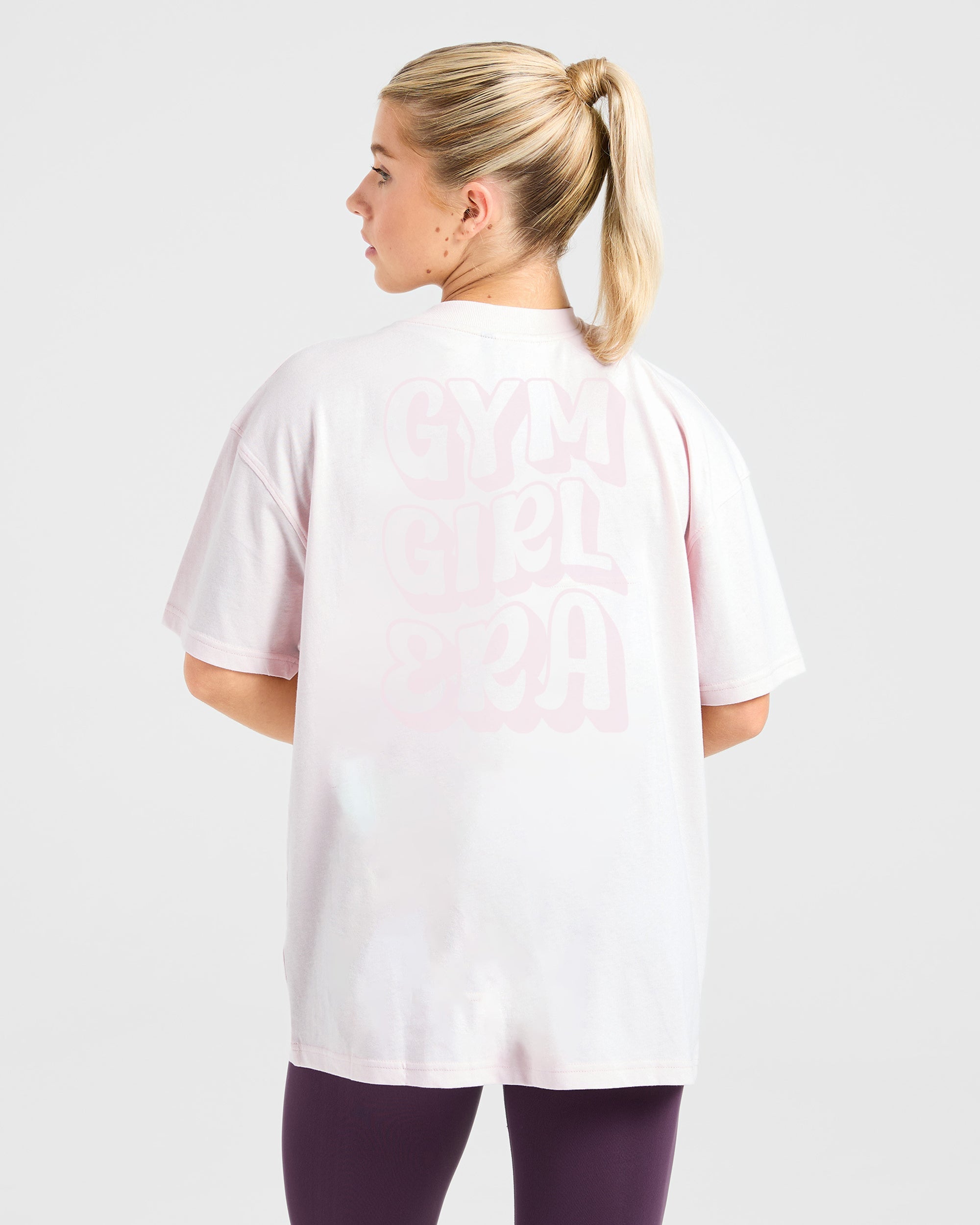 Gym Girl Era Oversized T Shirt - Rosa