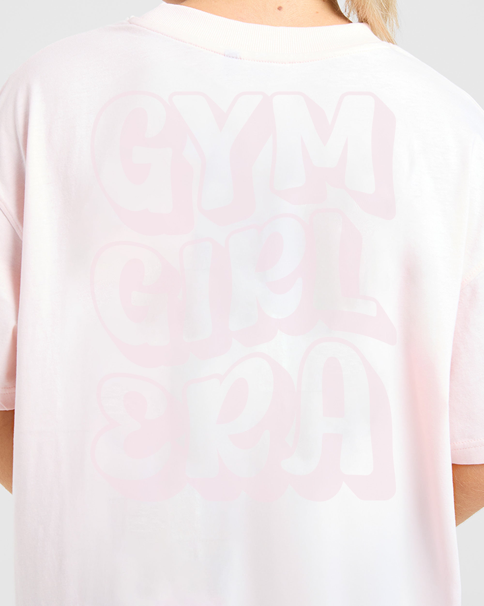 Gym Girl Era Oversized T Shirt - Rosa