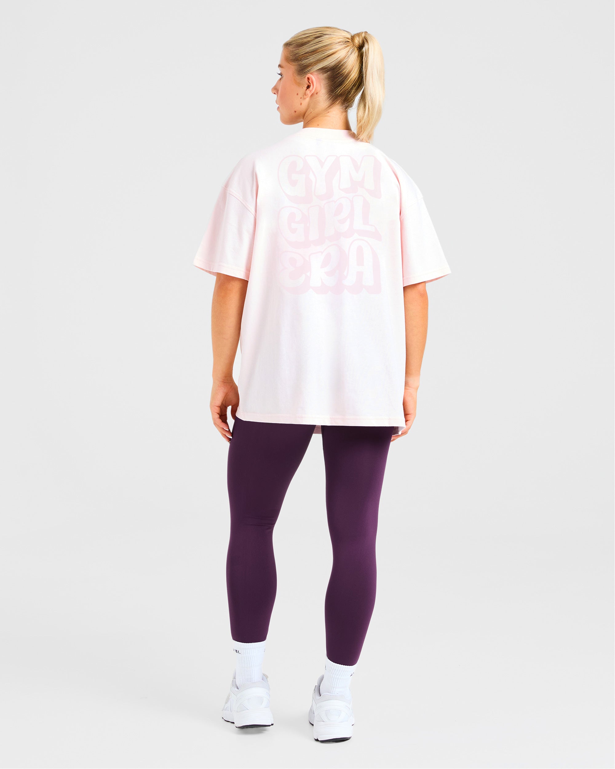 Gym Girl Era Oversized T Shirt - Rosa