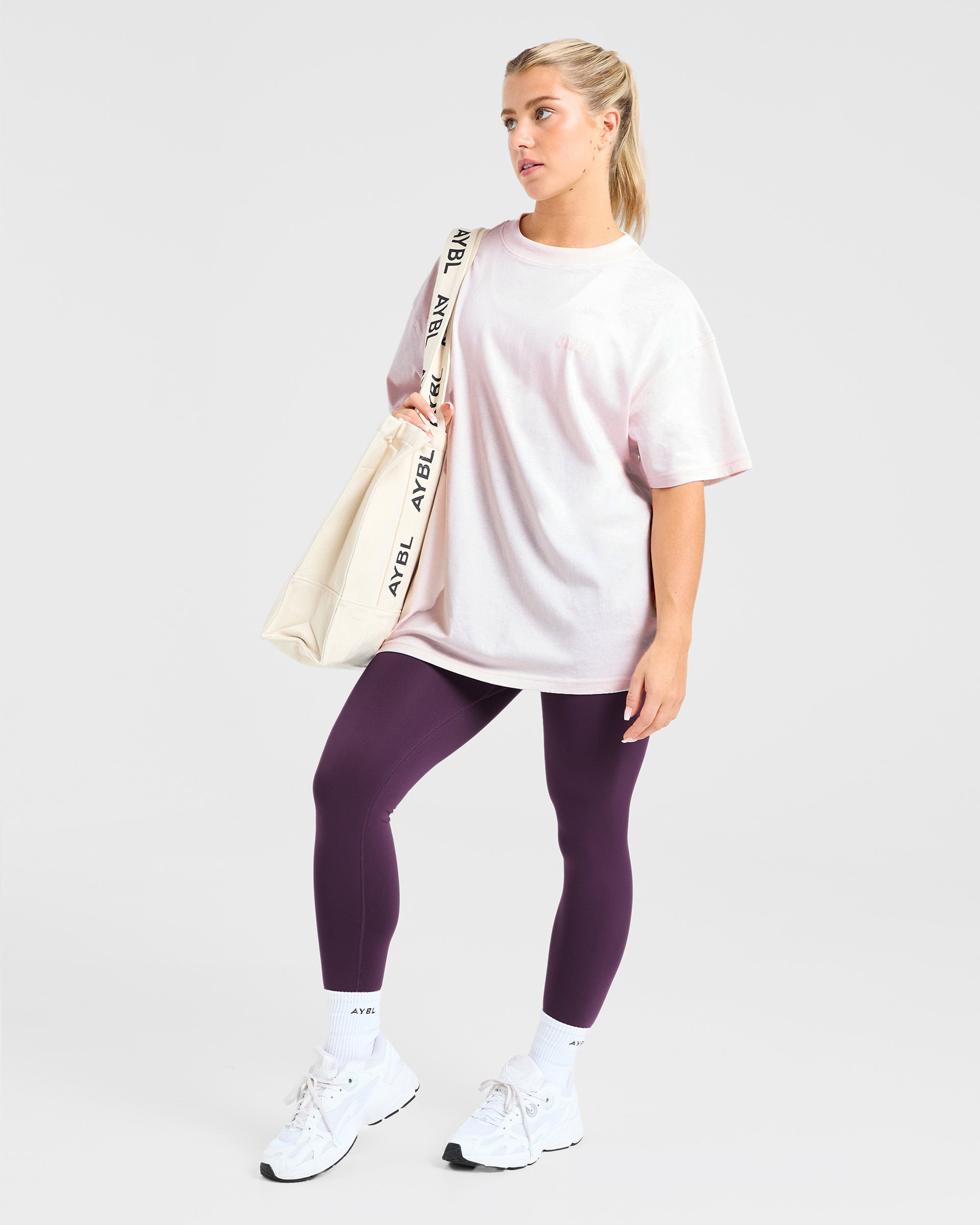 Gym Girl Era Oversized T Shirt - Rosa