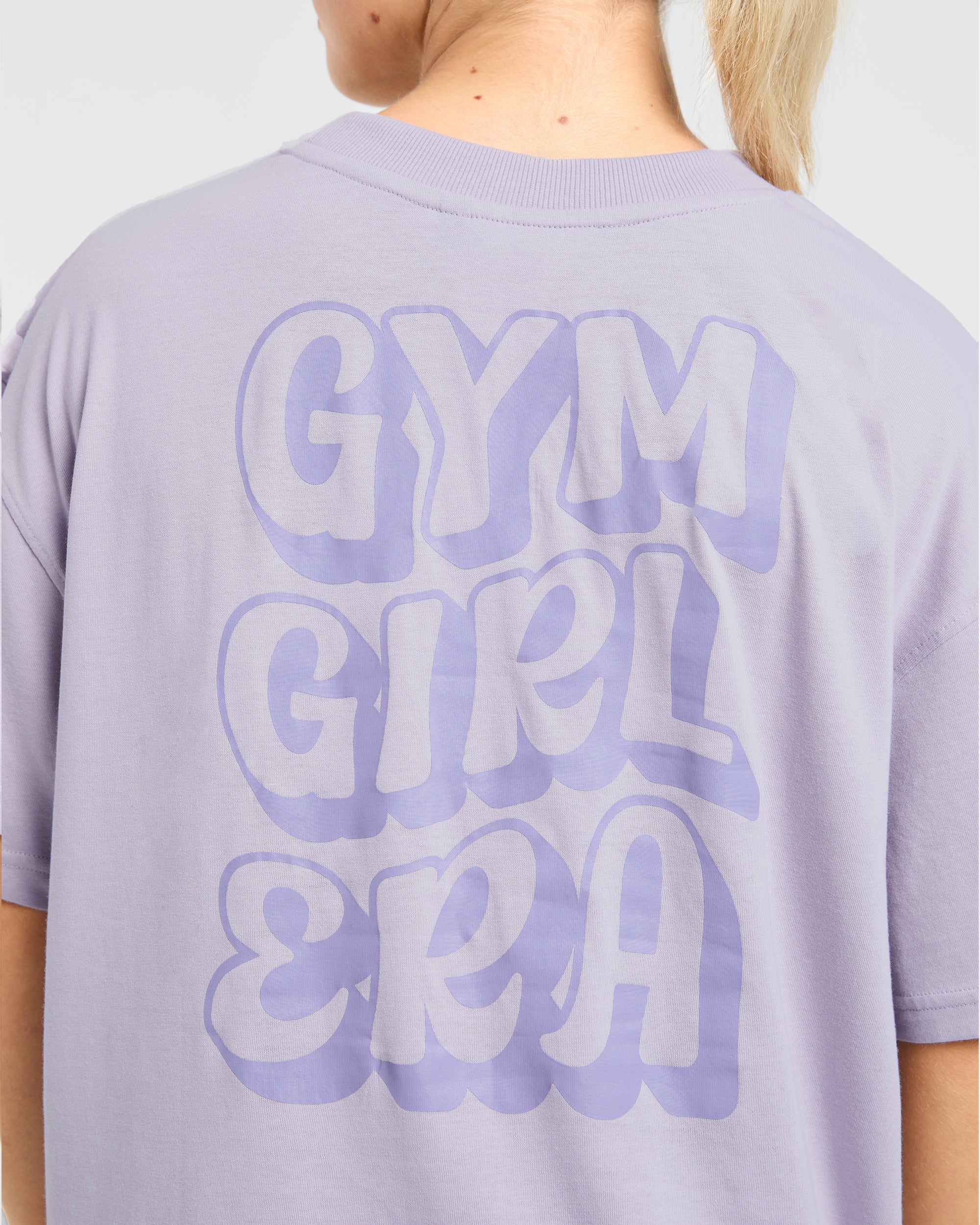 Gym Girl Era Oversized T Shirt - Lila