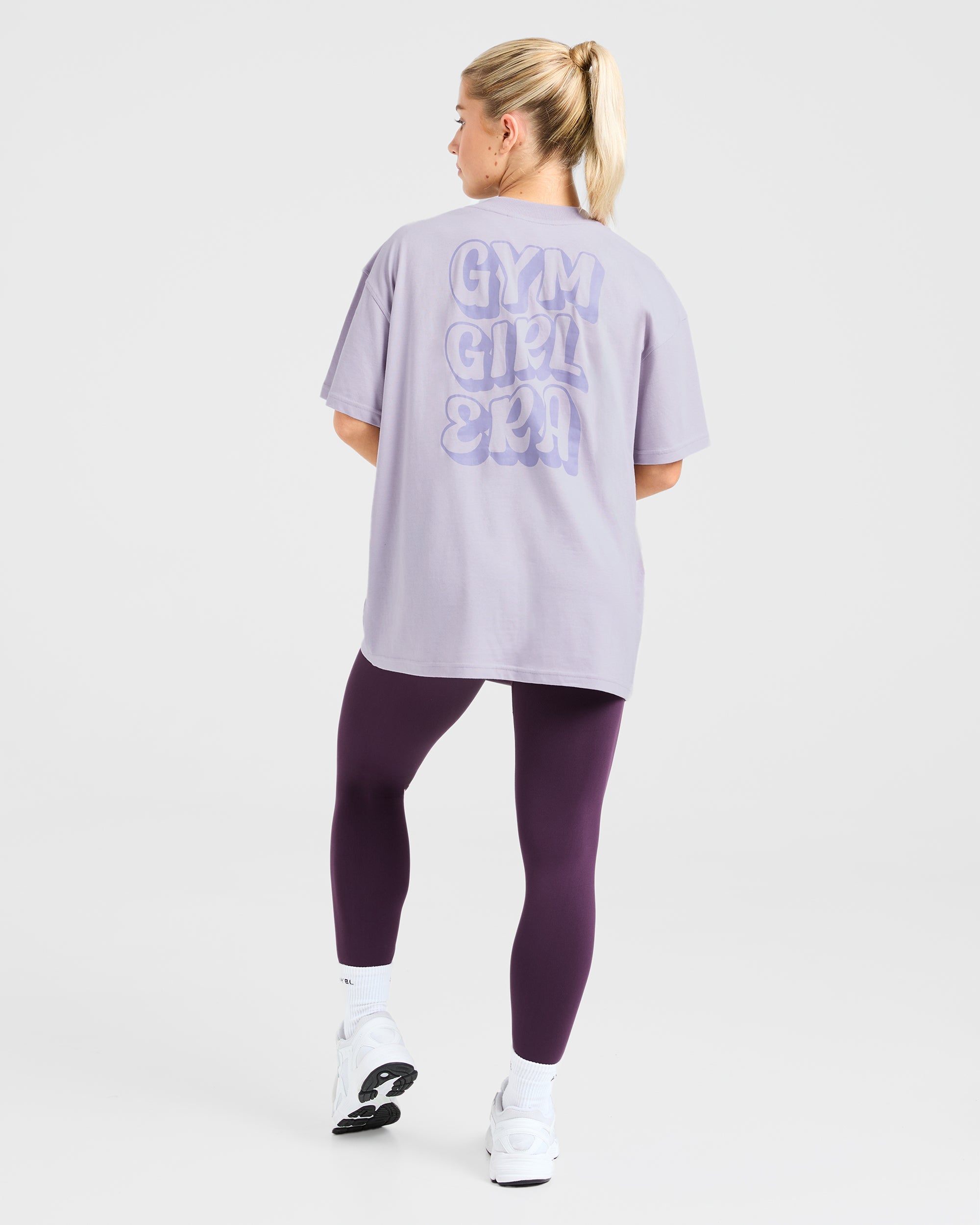 Gym Girl Era Oversized T Shirt - Lila