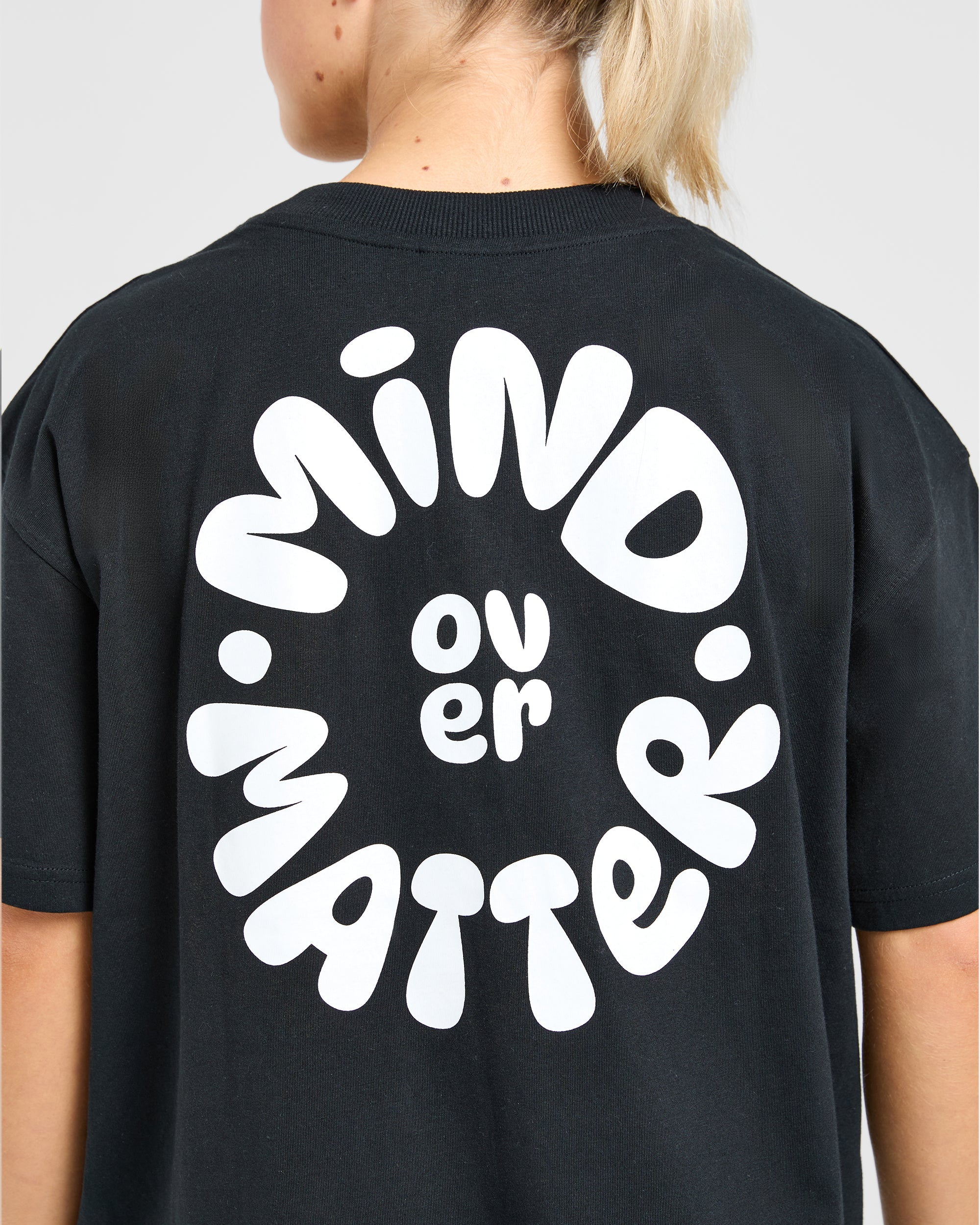 Mind Over Matter V2 Oversized T Shirt - Schwarz