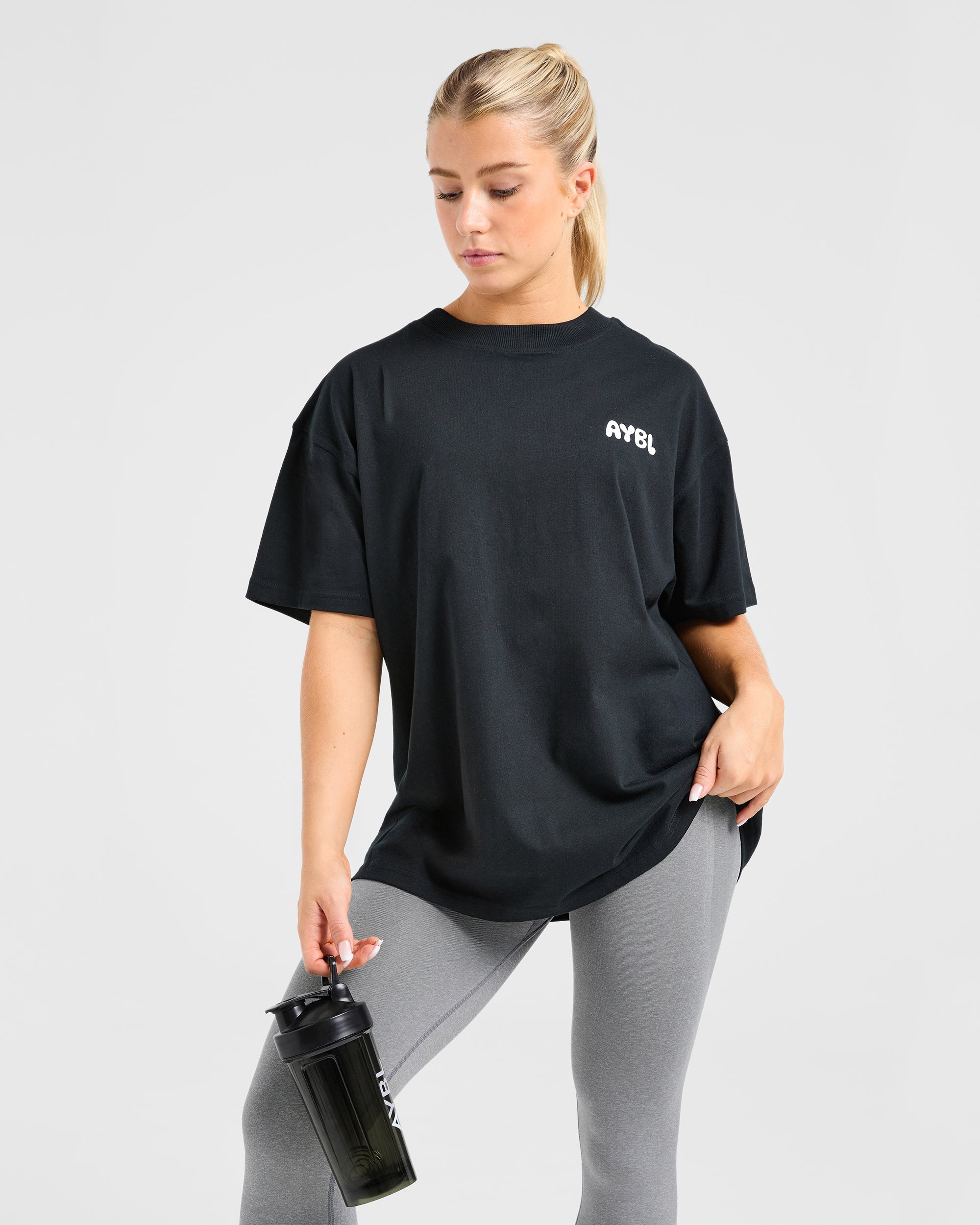 Mind Over Matter V2 Oversized T Shirt - Schwarz