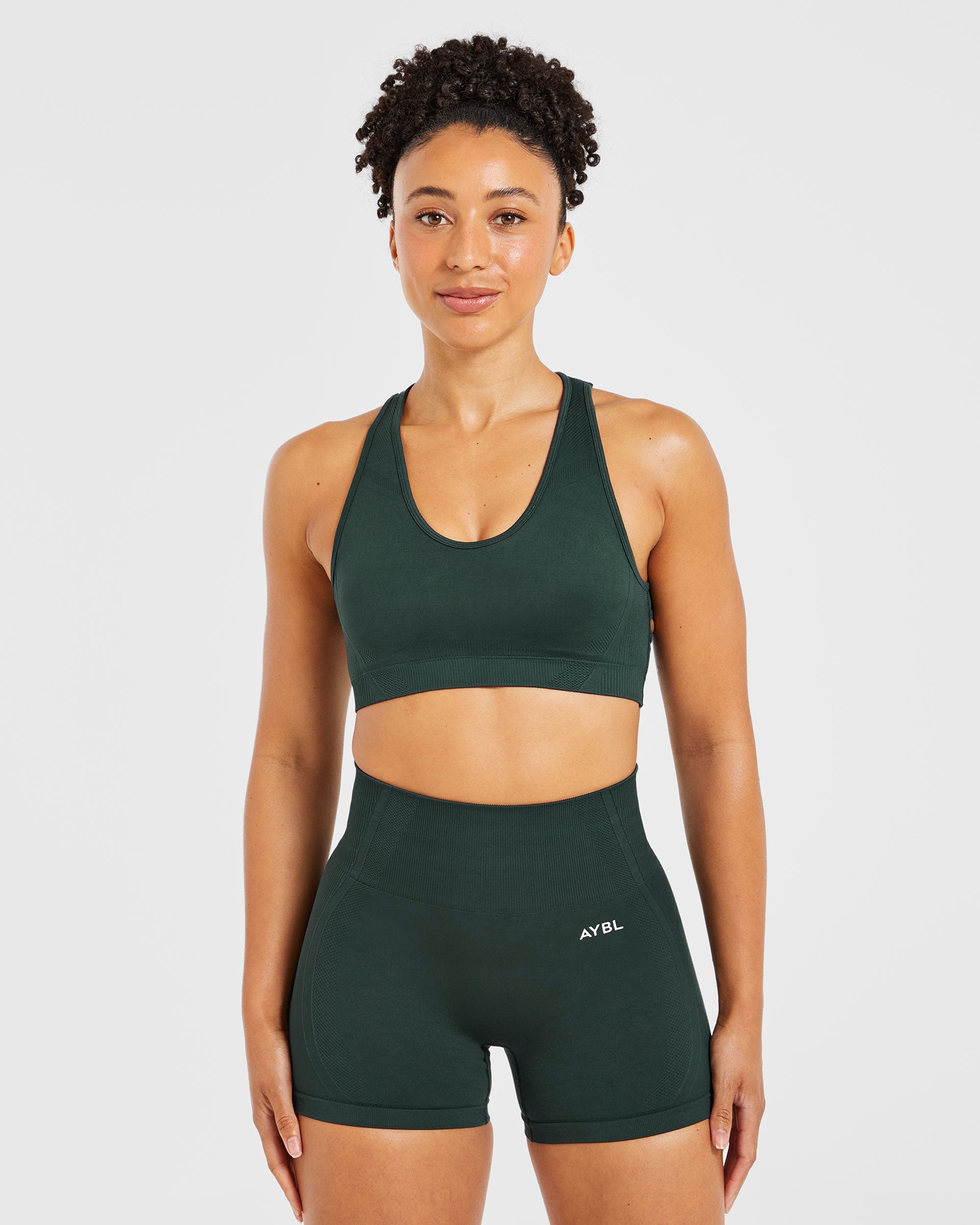 Balance V3 Seamless Sports Bra - Dark Grün