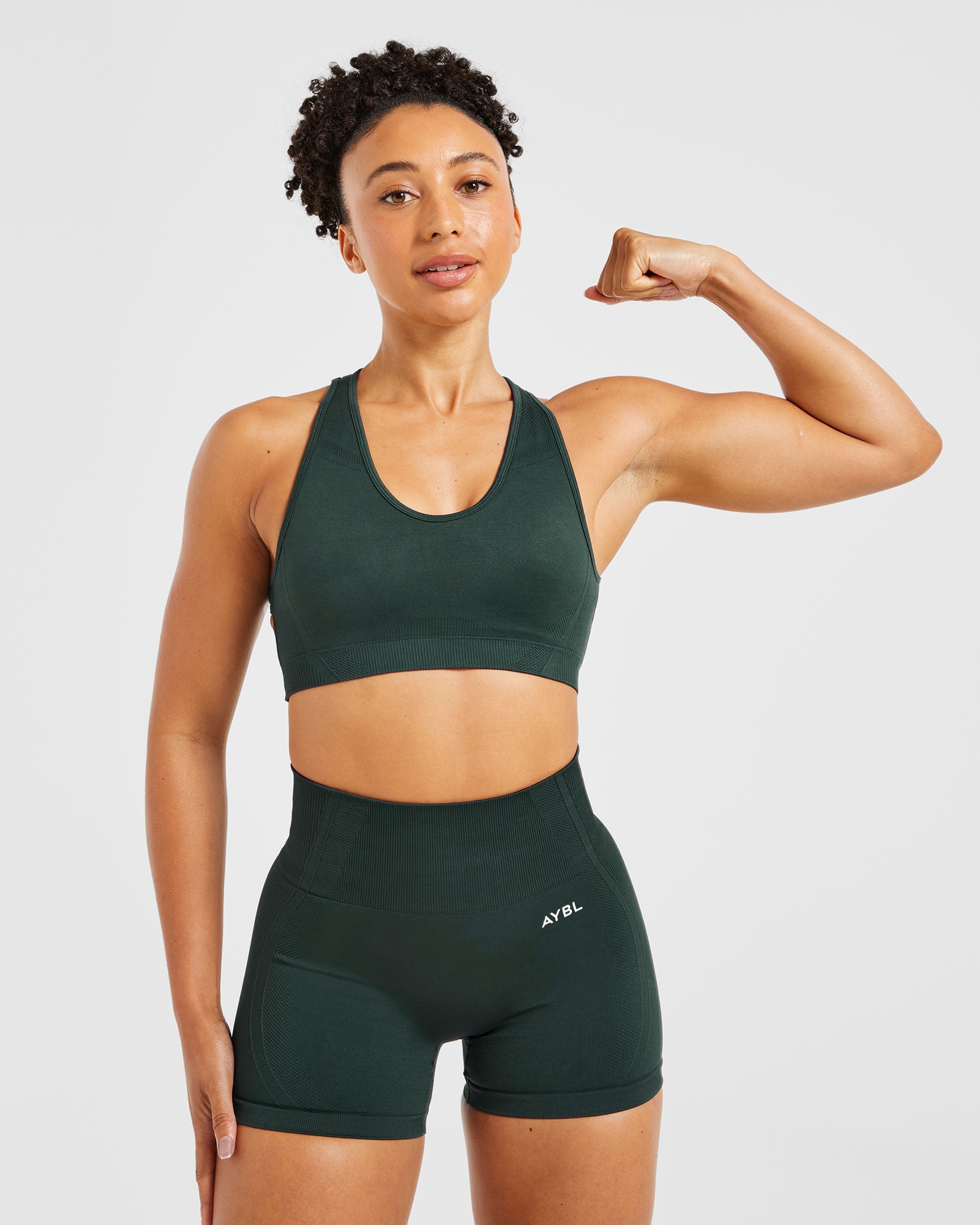 Balance V3 Seamless Sports Bra - Dark Grün