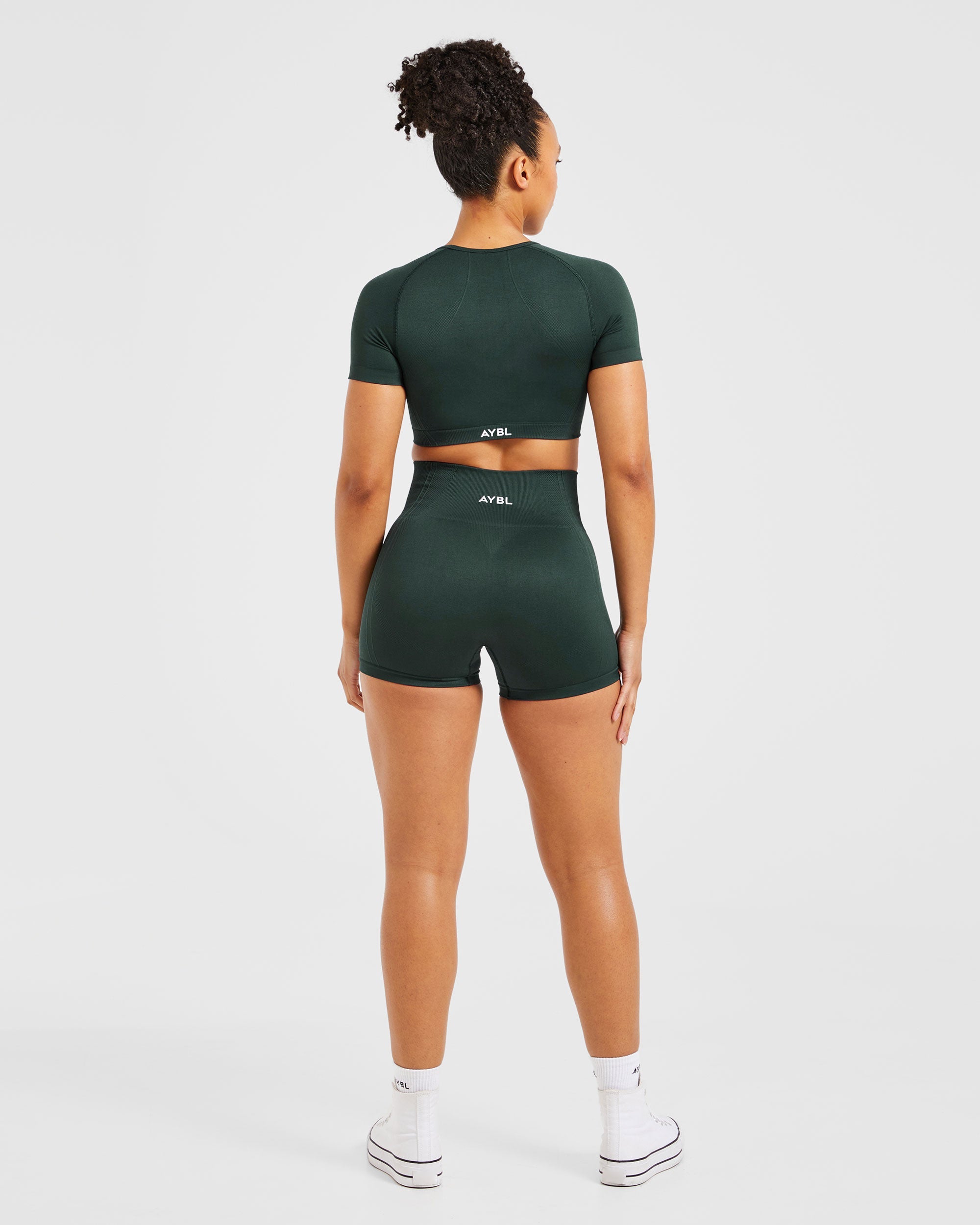 Balance V3 Seamless Crop Top - Dark Grün