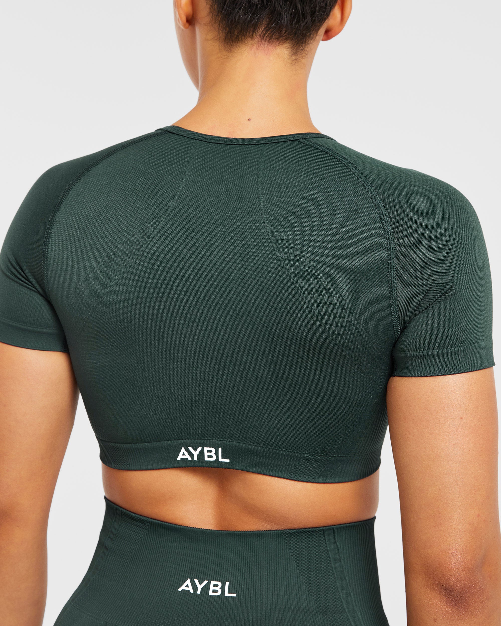 Balance V3 Seamless Crop Top - Dark Grün