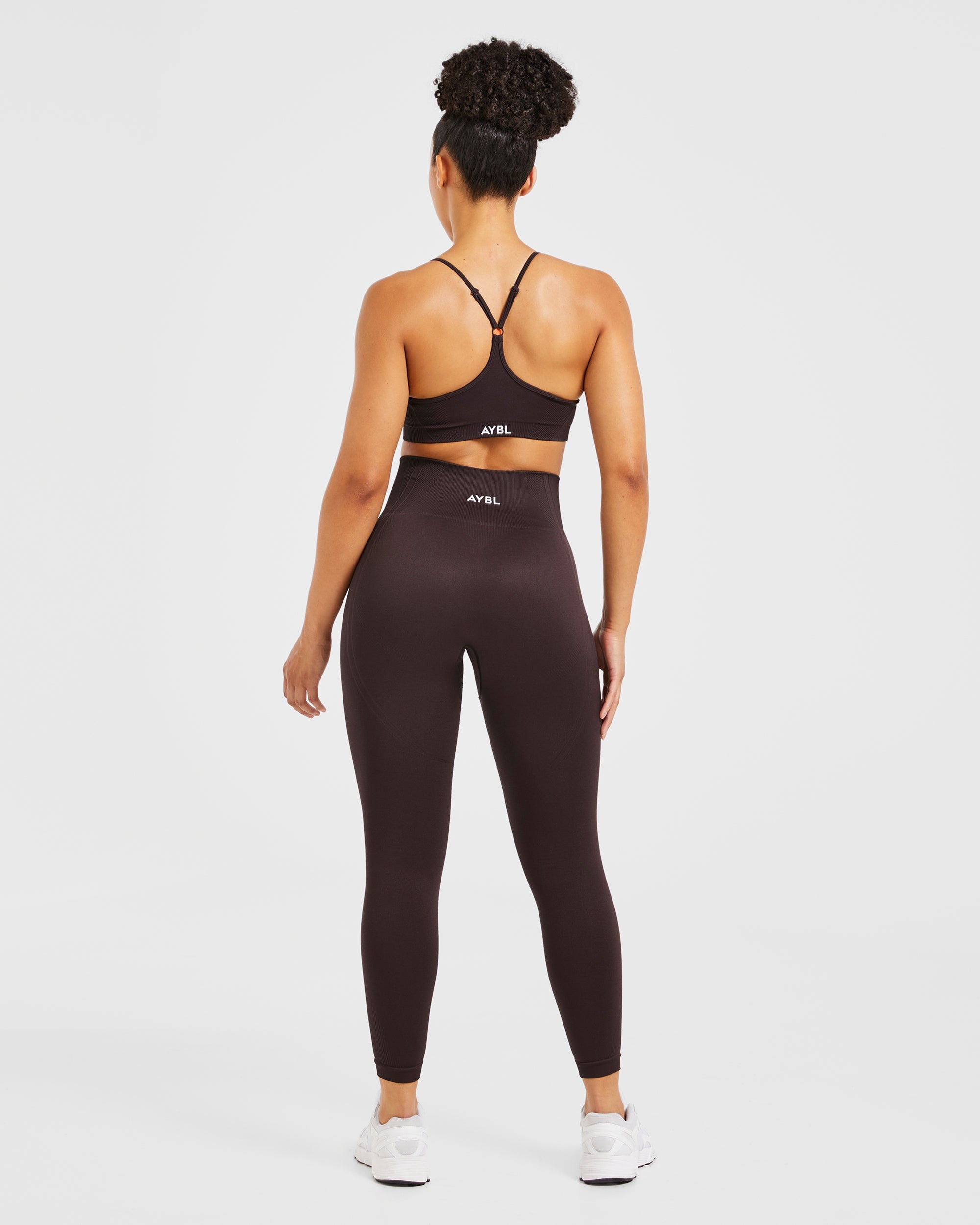 Balance V3 Seamless Strappy Sports Bra - Dark Braun