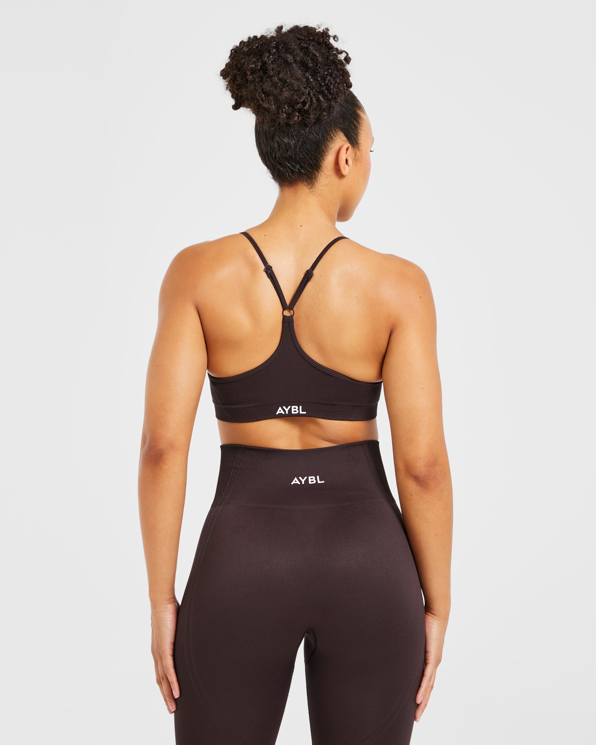 Balance V3 Seamless Strappy Sports Bra - Dark Braun