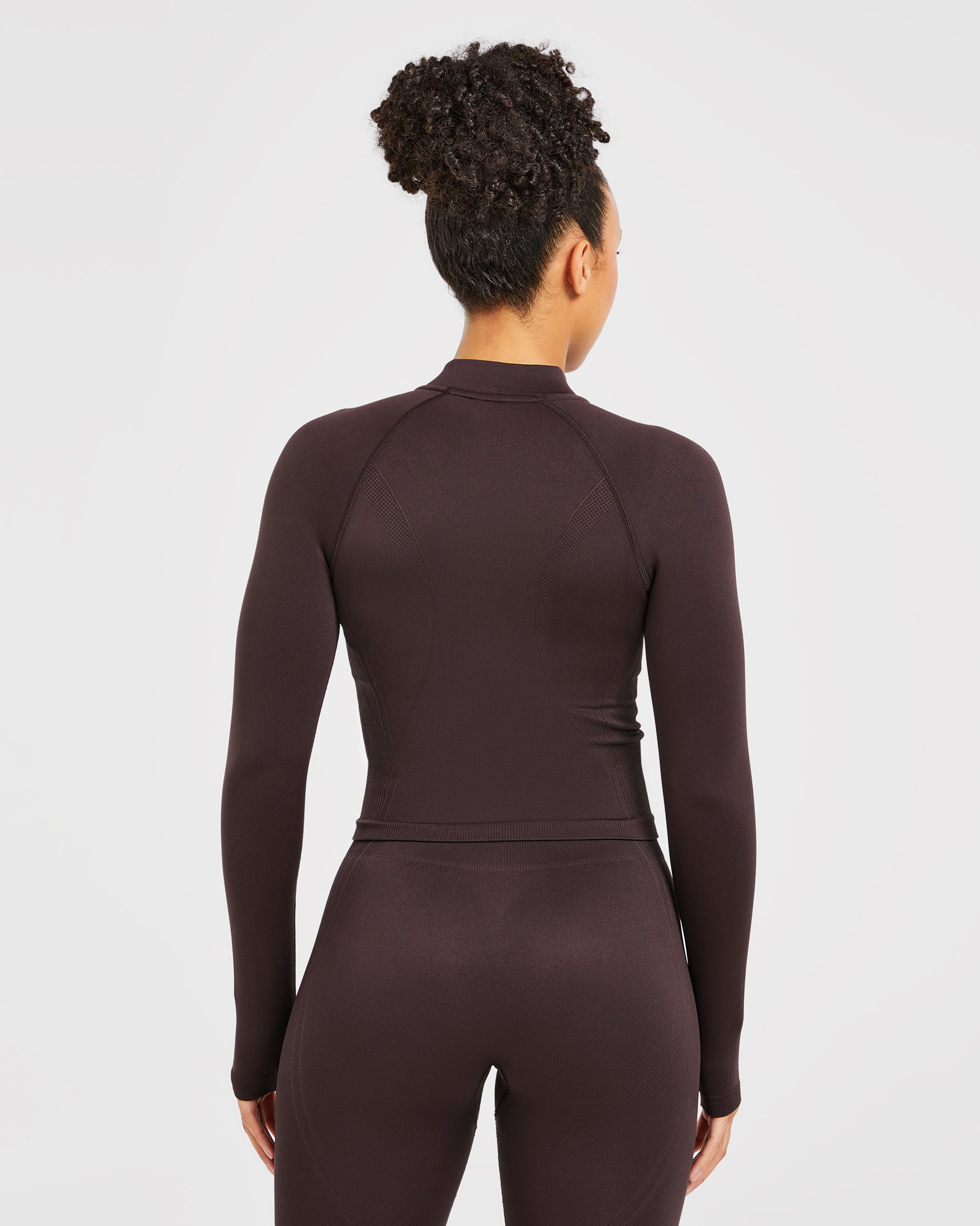 Balance V3 Seamless Zip Jacket - Dark Braun