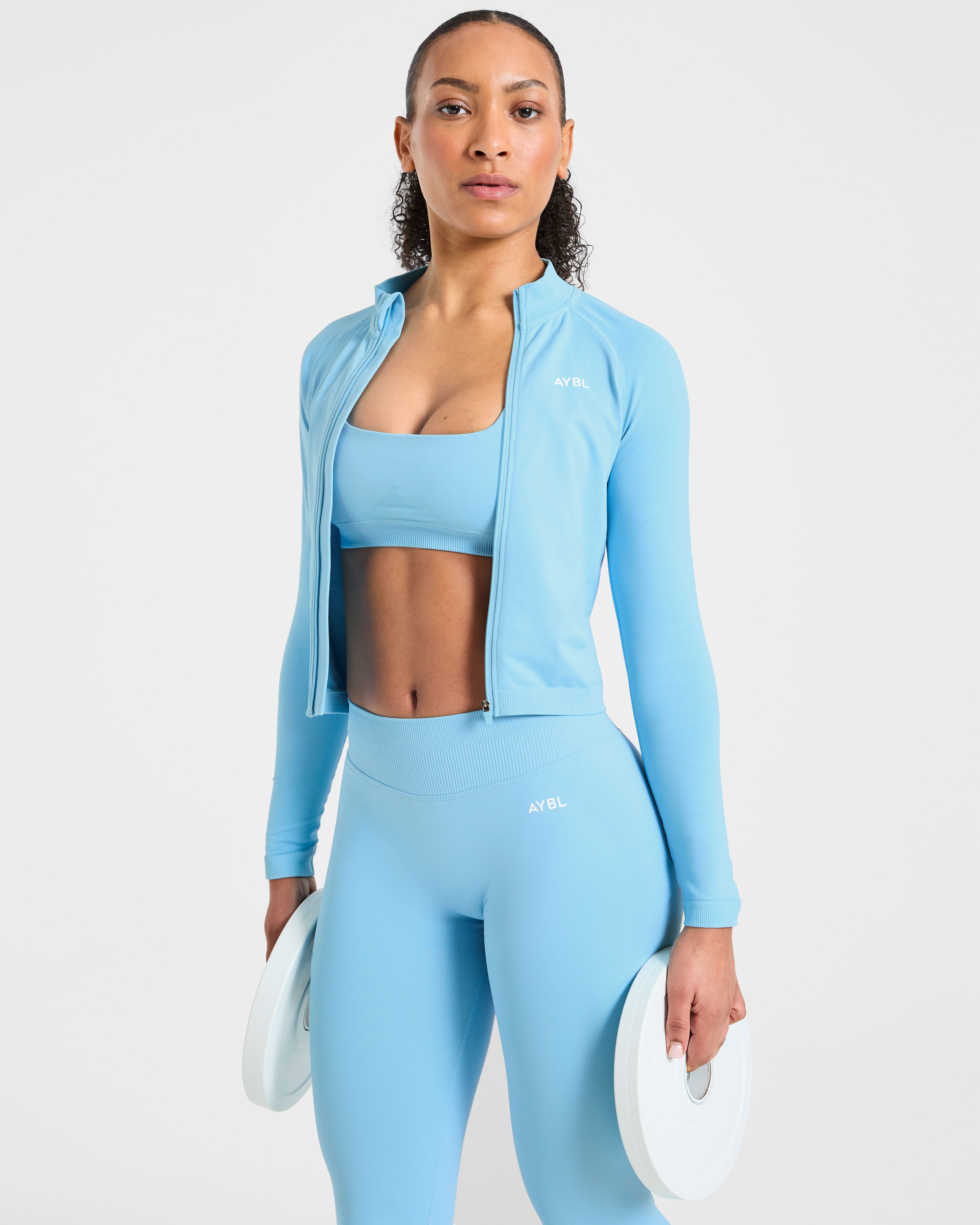 Enhance Seamless Jacket - Powder Blau