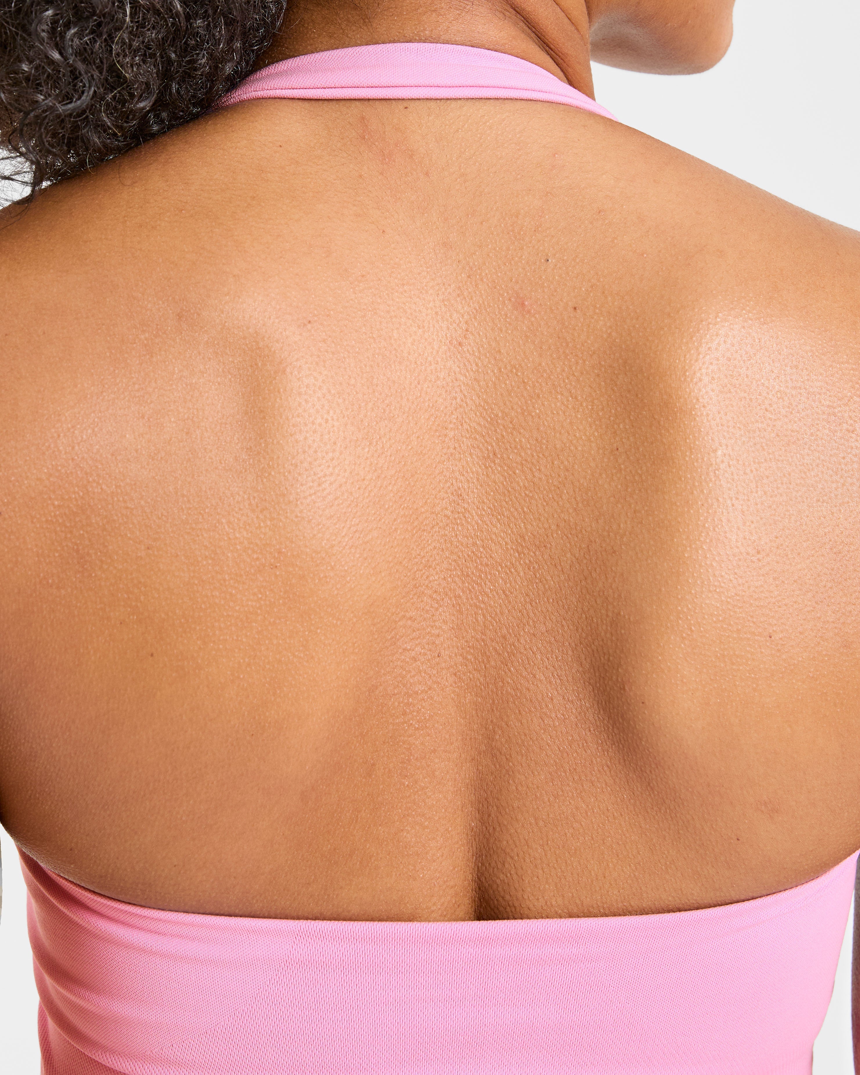 Enhance Seamless Halterneck Top - Sugar Rosa