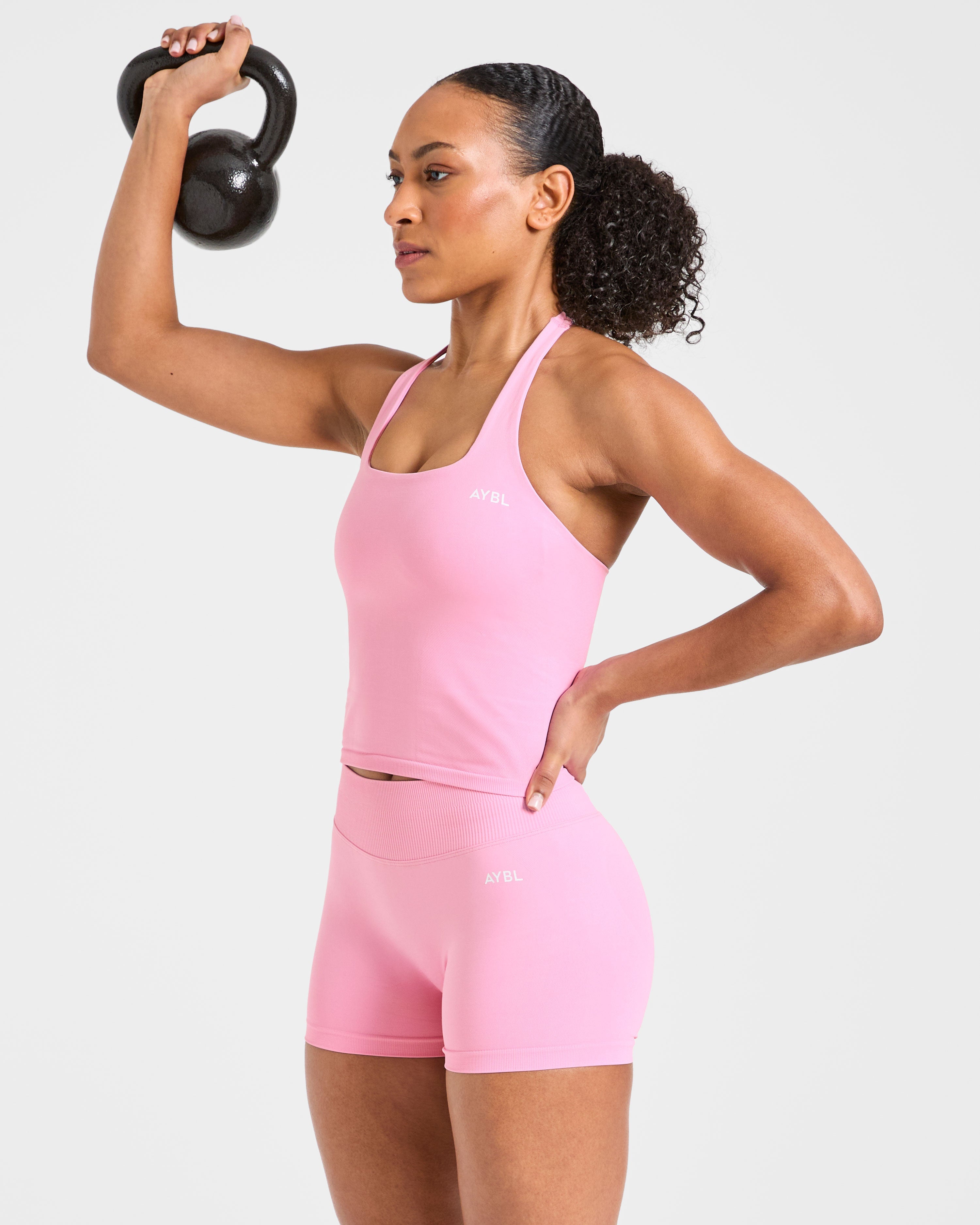 Enhance Seamless Shorts | 3.5" - Sugar Rosa