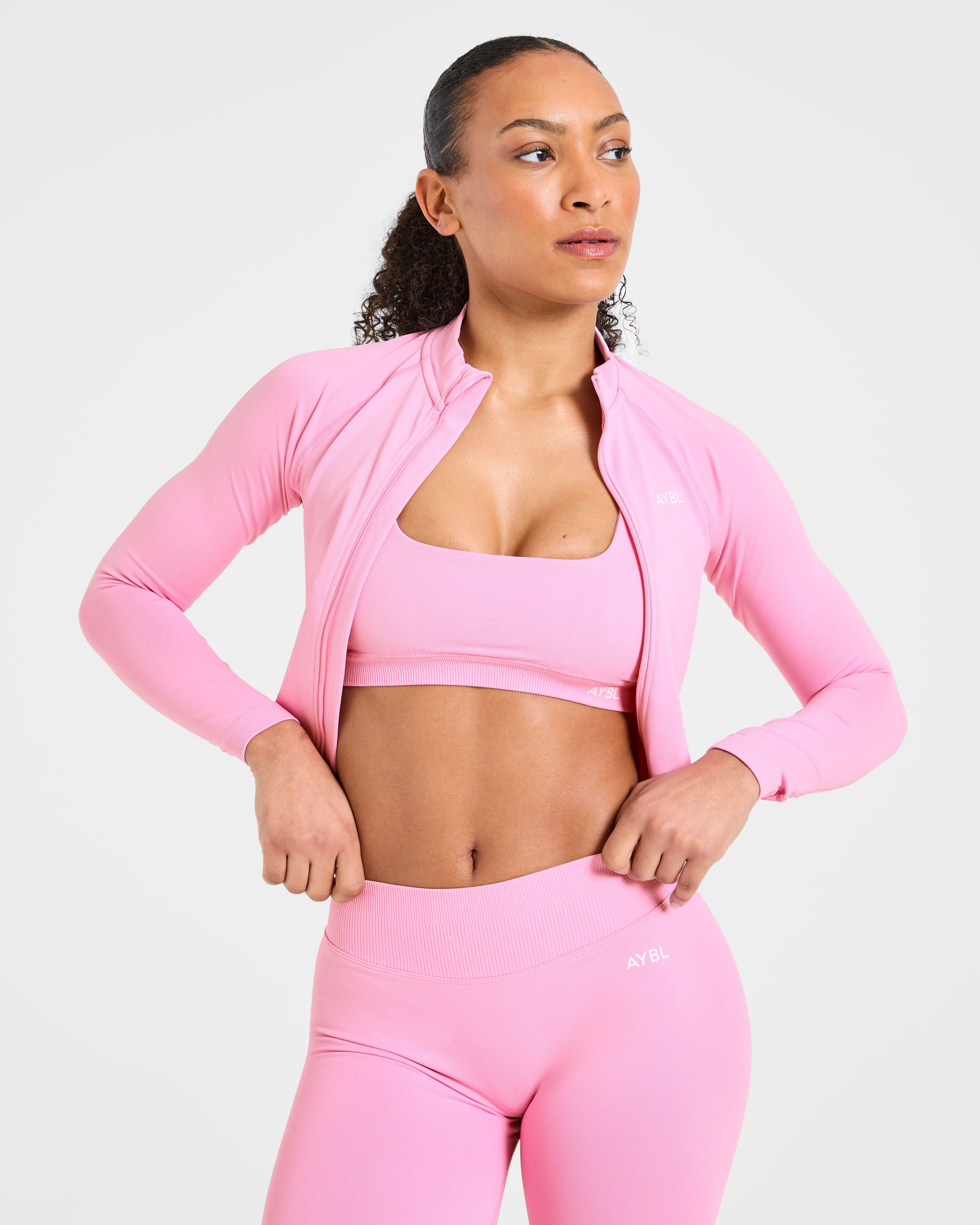 Enhance Seamless Jacket - Sugar Rosa