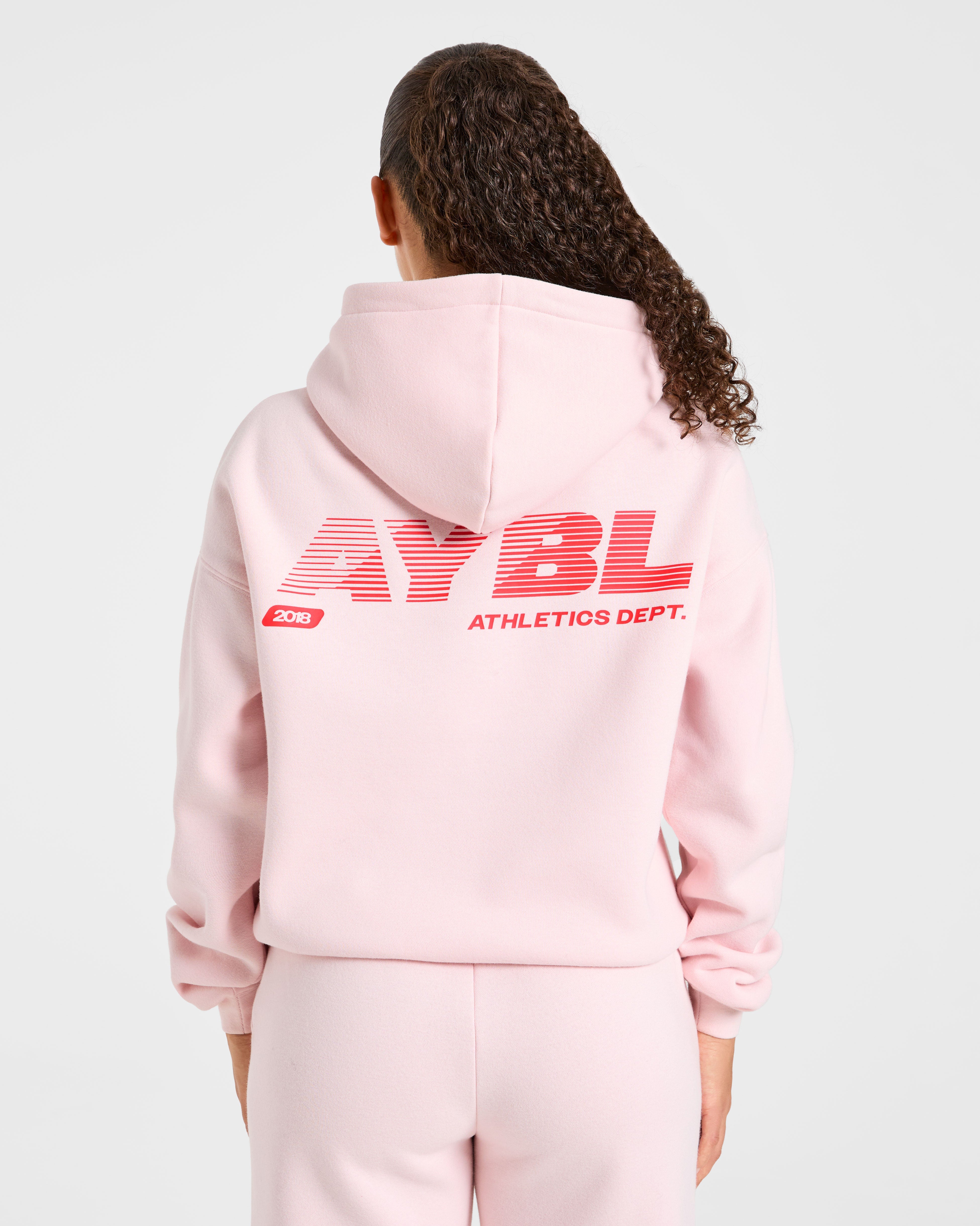 Athletics Dept Oversized Hoodie - Rosa